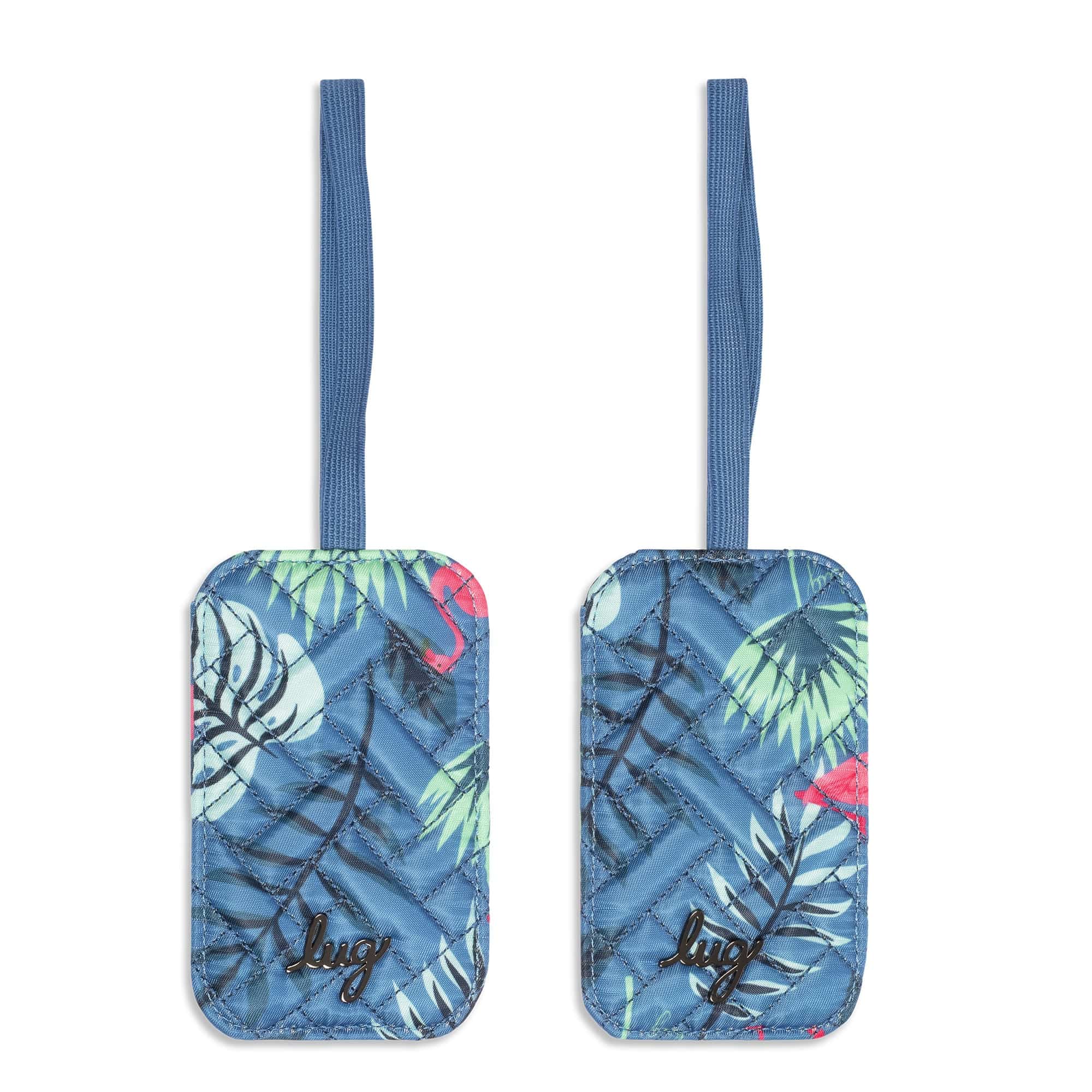 Baggage Claim Luggage Tag 2pc Set - FLAMINGO BLUE - Bc_Tag_FlamingoBlue_01