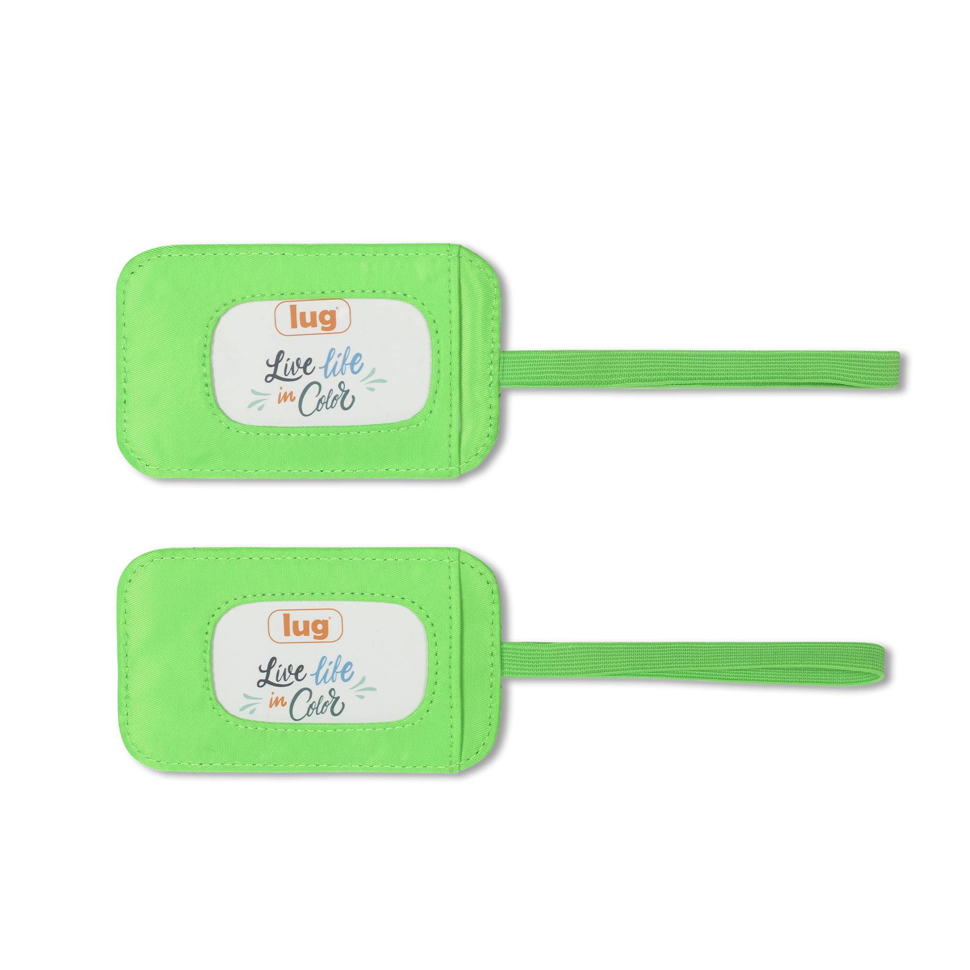 Baggage Claim Luggage Tag 2pc Set - LIME GREEN - Bc_Tag_Green_02