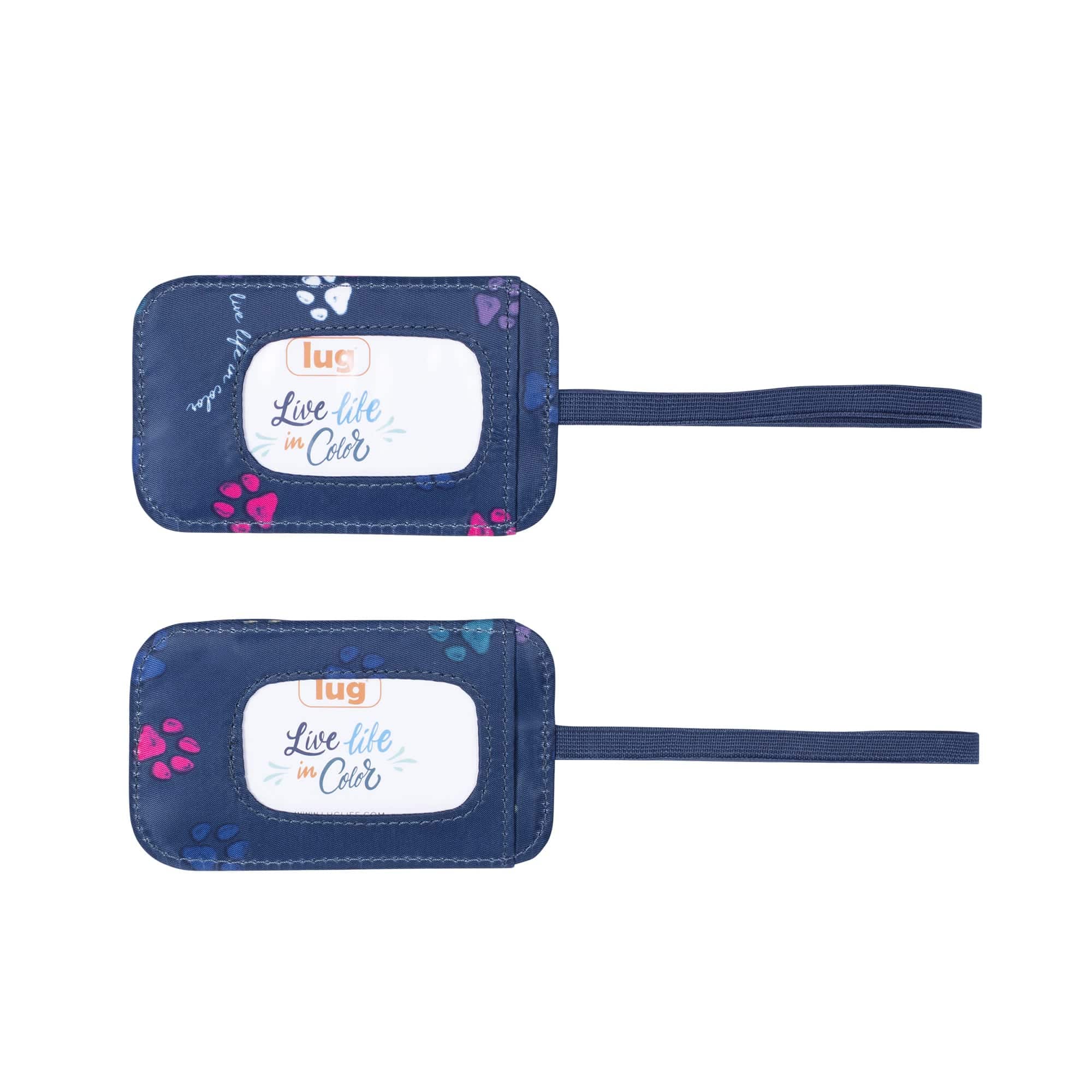 Baggage Claim Luggage Tag 2pc Set - PAWS NAVY - Bc_Tag_PawsNavy_02
