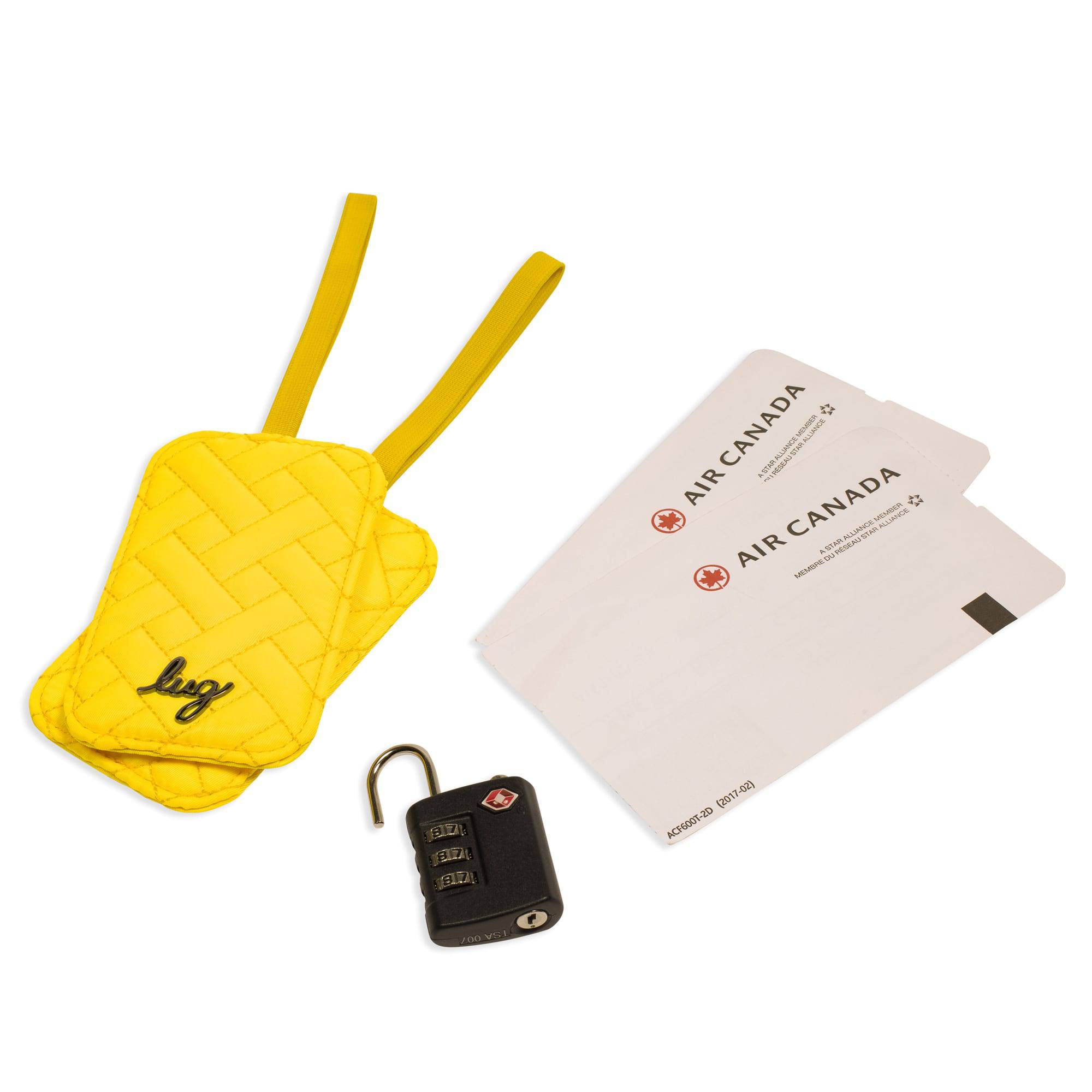 Baggage Claim Luggage Tag 2pc Set - - Bc_Tag_Yellow_Lifestyle_03
