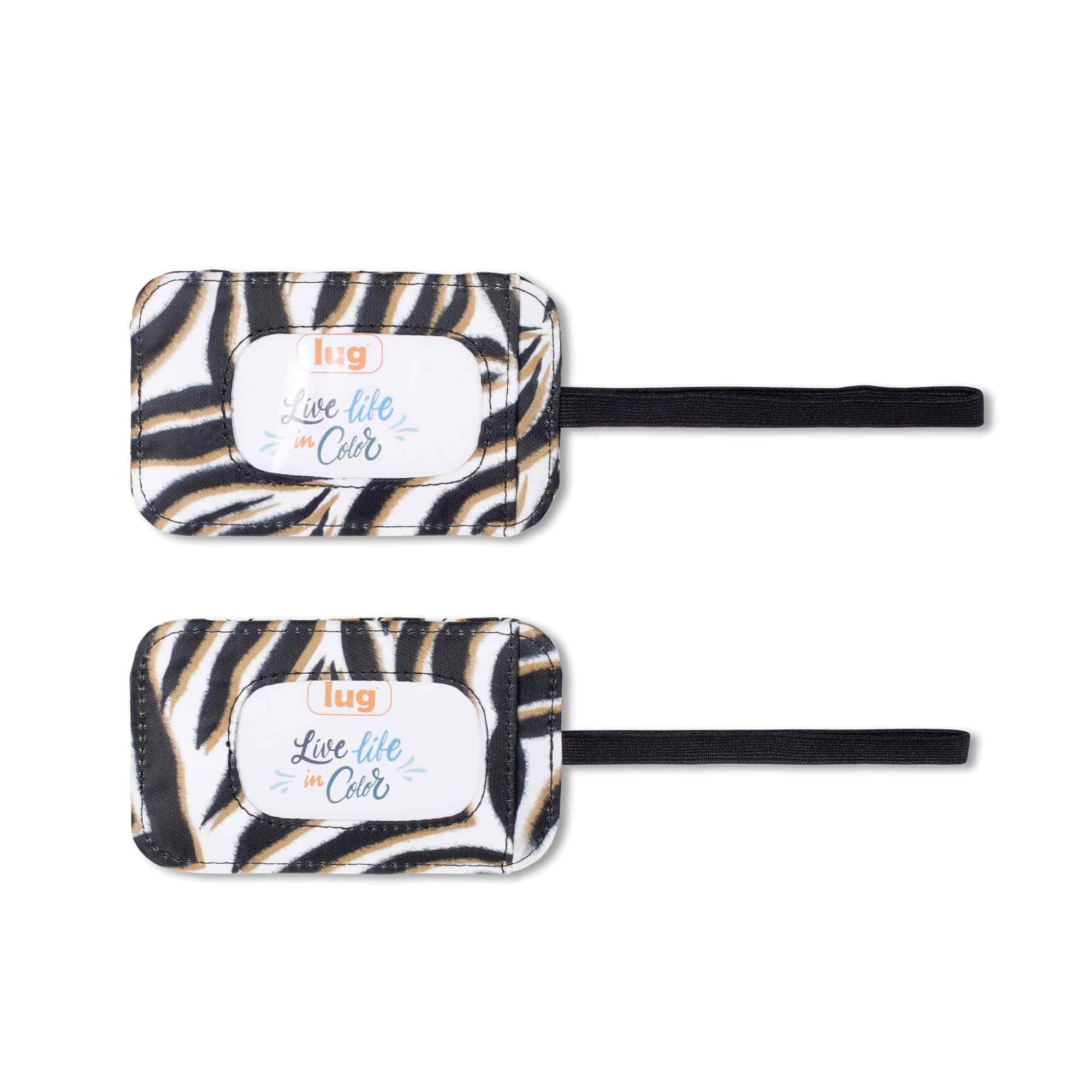 Baggage Claim Luggage Tag 2pc Set - ZEBRA SAND - Bc_Tag_ZebraSand_02