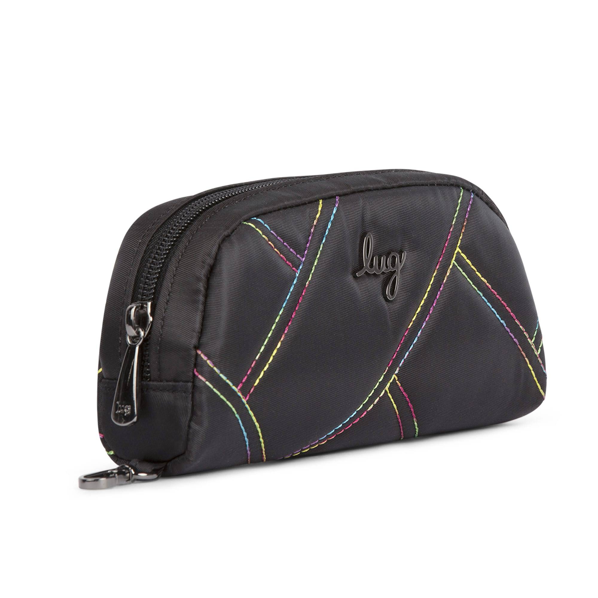 Bobsled XL Eyeglass Case - BLACK RAINBOW STITCH - BobsledXL_BlackRainbowStitch_02