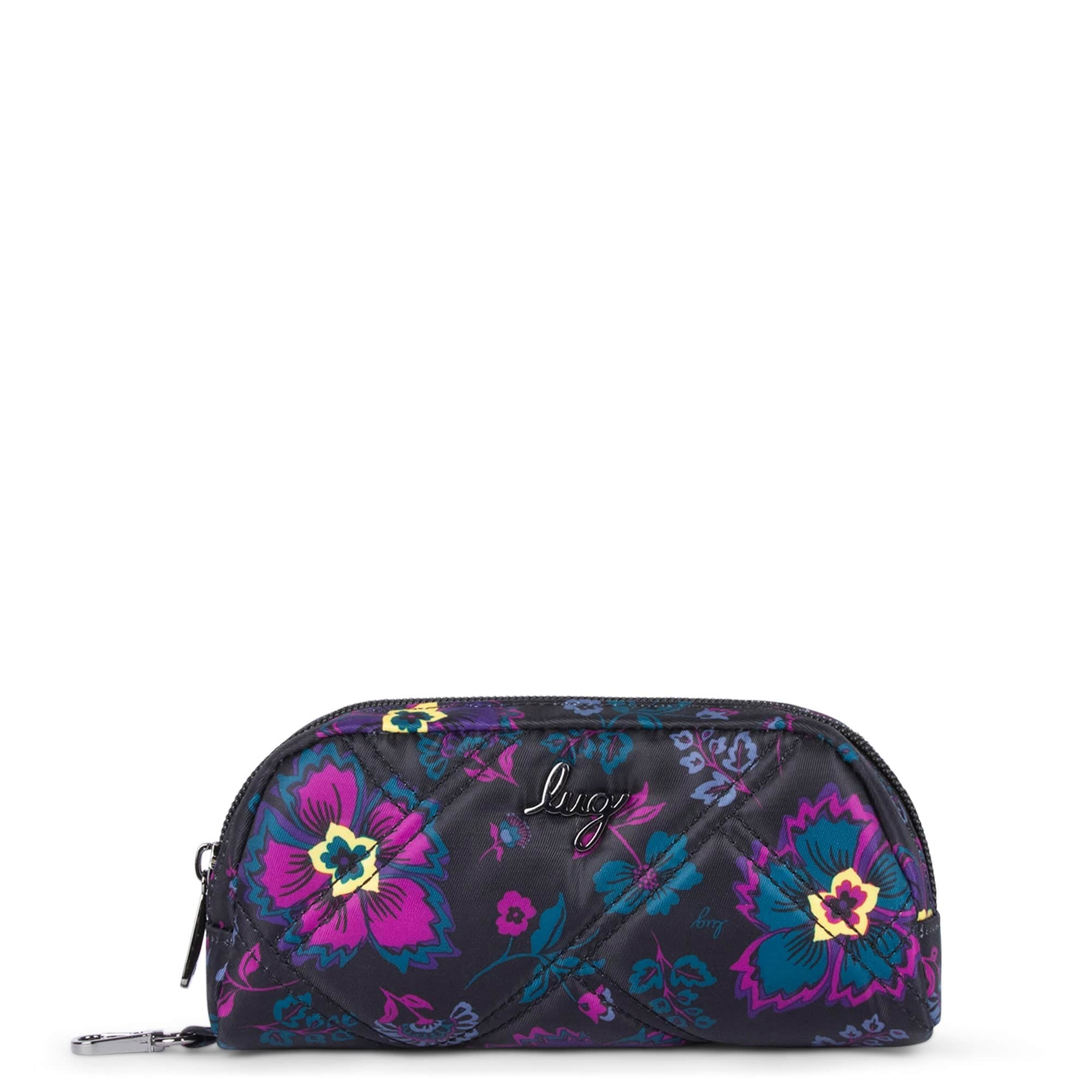 Bobsled XL Eyeglass Case - BOHO FLORAL BLACK - BobsledXL_BohoFloralBlack_01