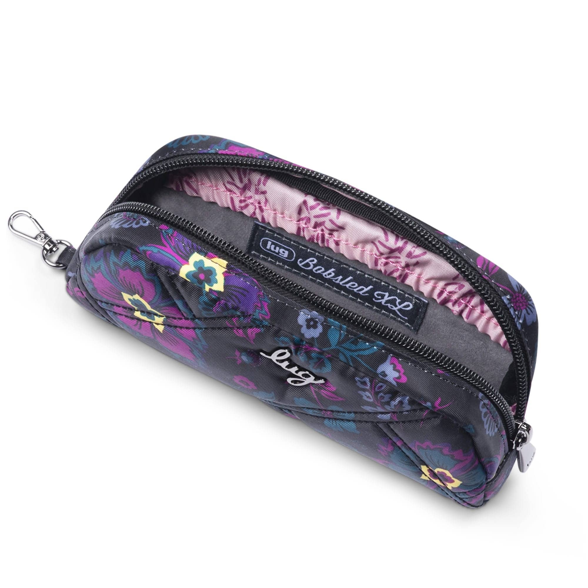 Bobsled XL Eyeglass Case - BOHO FLORAL BLACK - BobsledXL_BohoFloralBlack_05