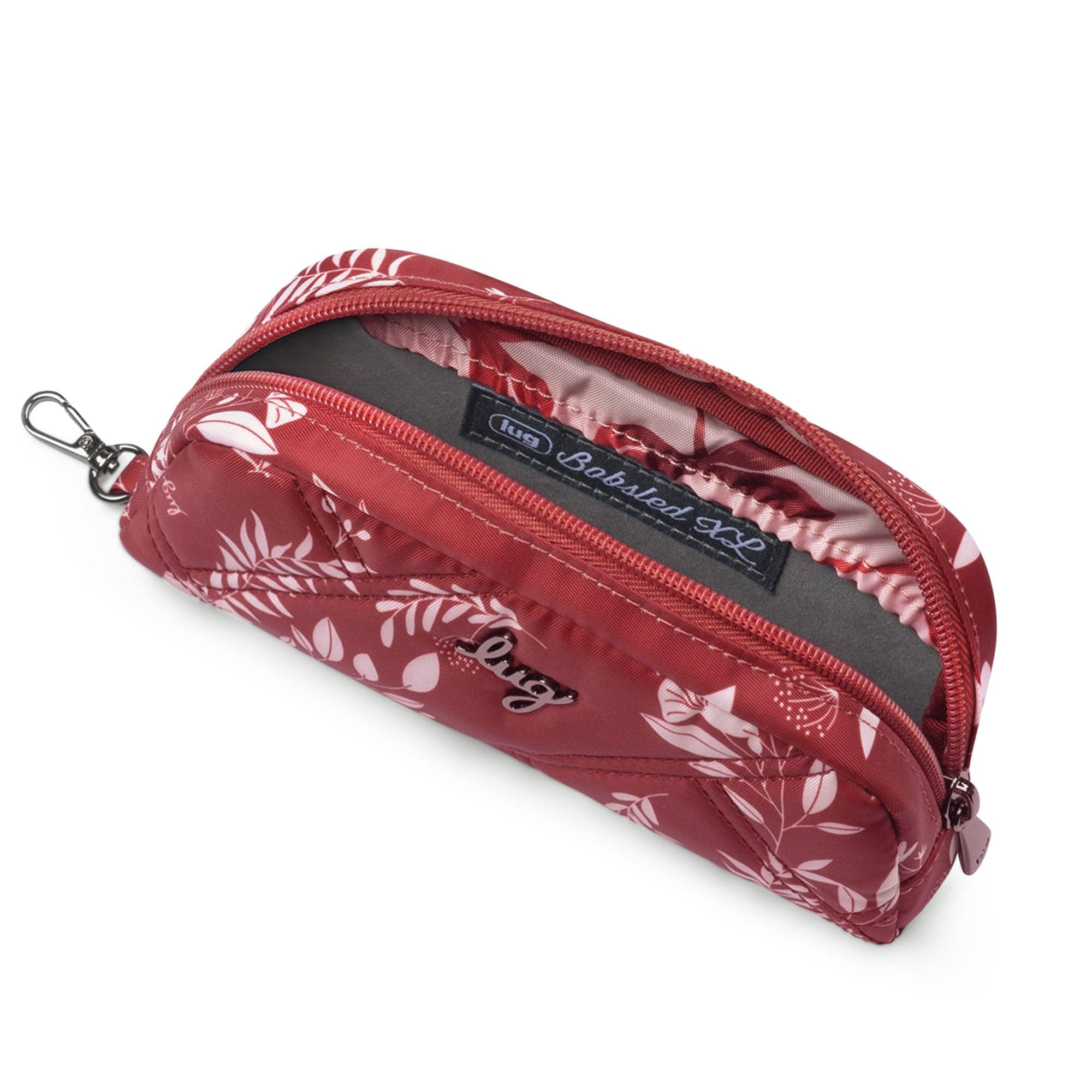 Bobsled XL Eyeglass Case - FLOURISH RED - BobsledXL_FlourishRed_05