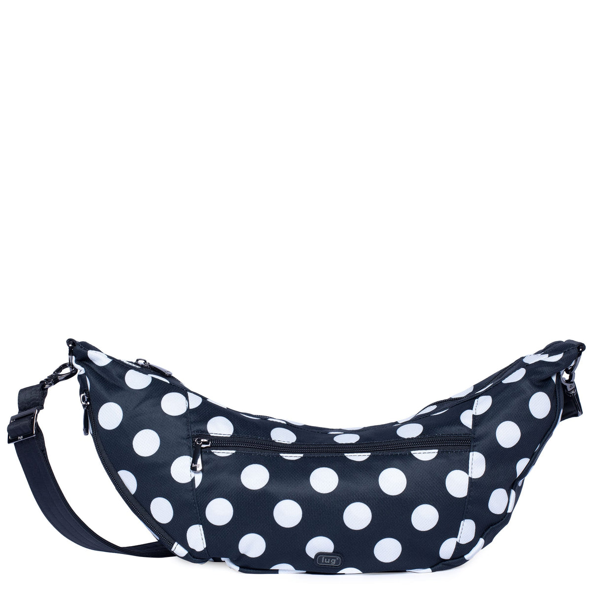 Boomerang FS Sling Crossbody Bag - BLACK LARGE DOT - BoomerangFS_BlackLGDot_01