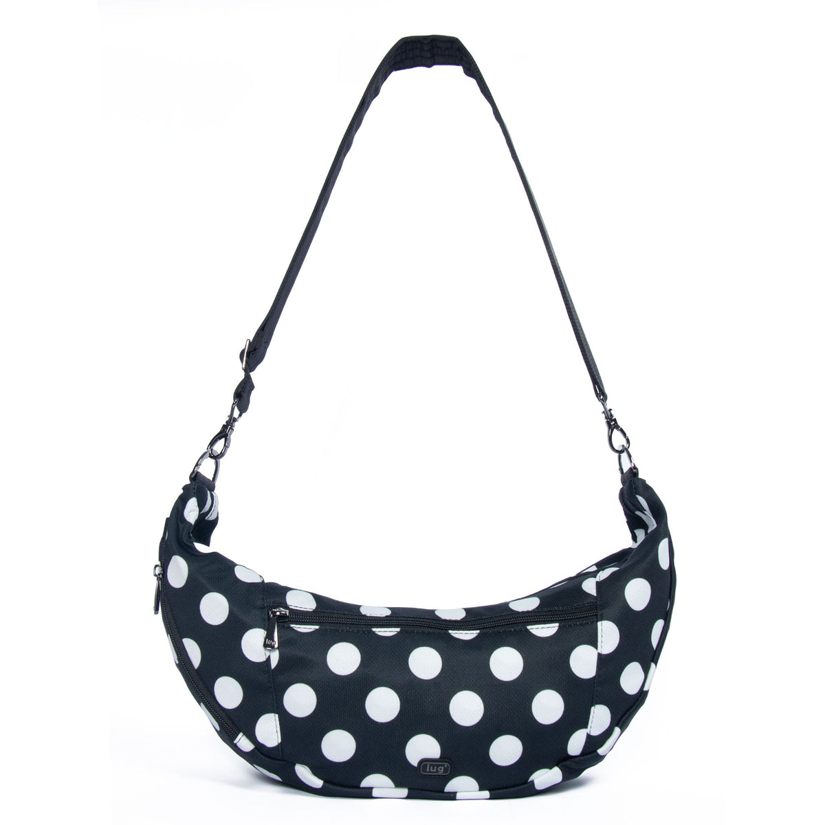 Boomerang FS Sling Crossbody Bag - BLACK LARGE DOT - BoomerangFS_BlackLGDot_01b