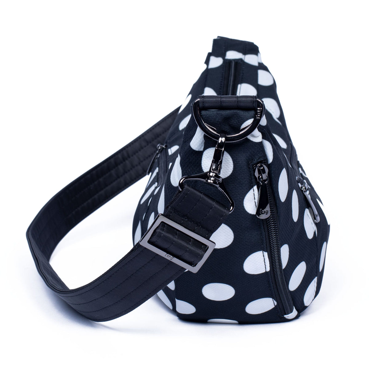 Boomerang FS Sling Crossbody Bag - BLACK LARGE DOT - BoomerangFS_BlackLGDot_03_1