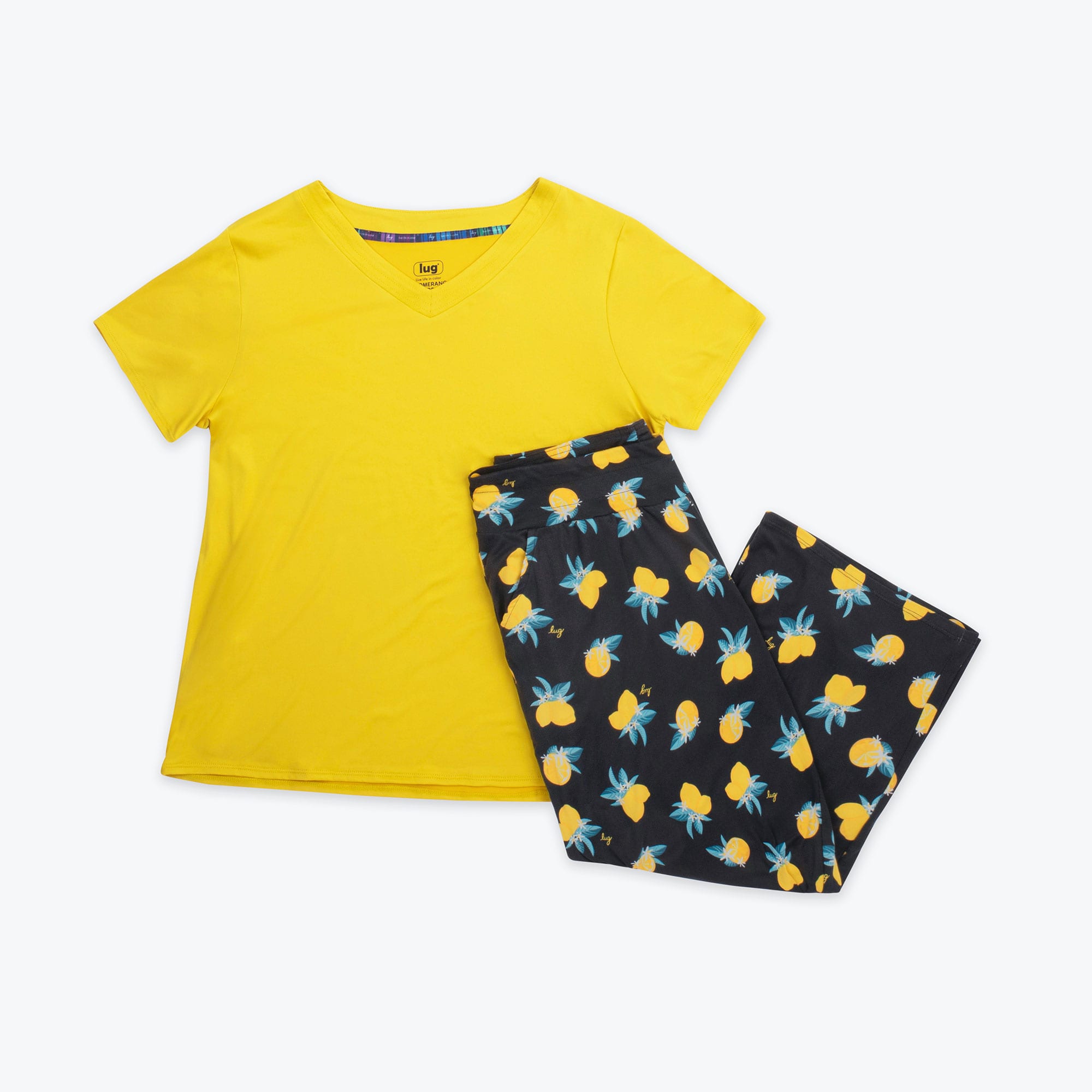 Boomerang Relaxed Tee & Cropped Pants&nbsp;Set - CITRUS - Boomerang_Citrus_06