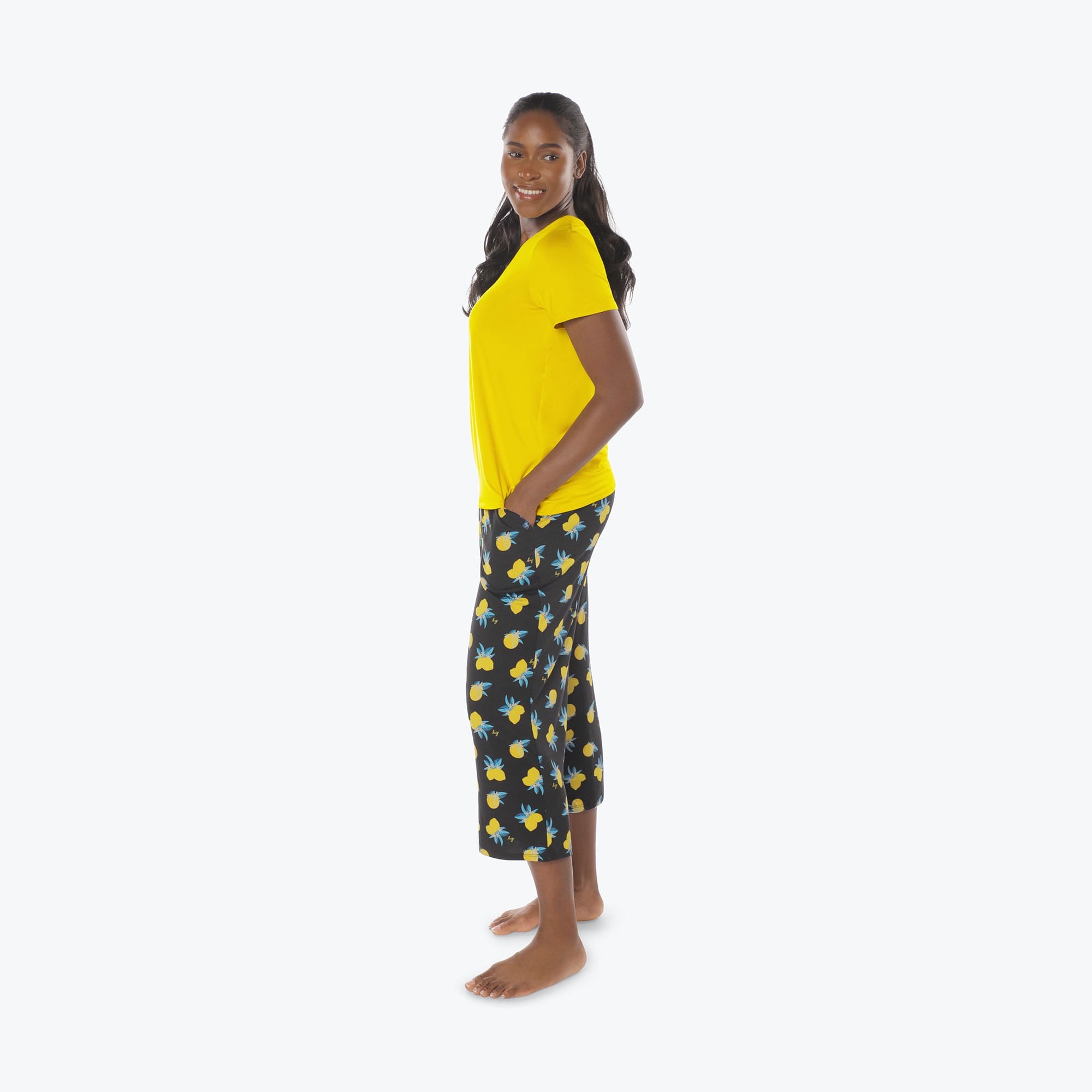 Boomerang Relaxed Tee & Cropped Pants&nbsp;Set - CITRUS - Boomerang_Citrus_S_05b