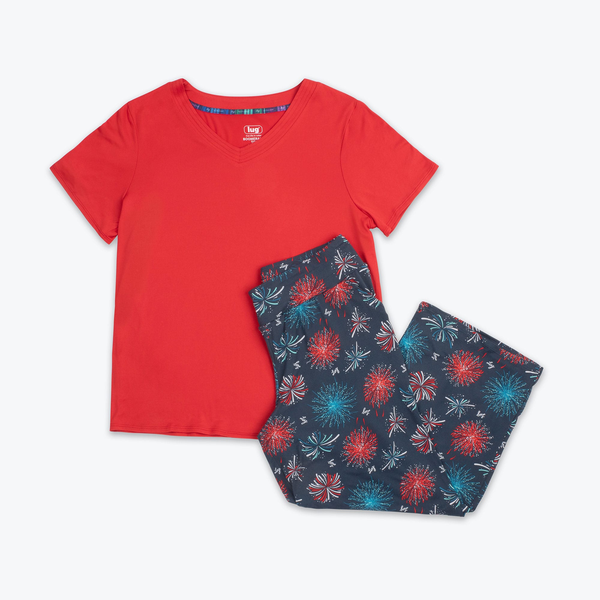 Boomerang Relaxed Tee & Cropped Pants&nbsp;Set - FIREWORK NAVY - Boomerang_FireWorks_Navy_06_fa4ff6c9-e798-40e6-9717-a41aac77f60f