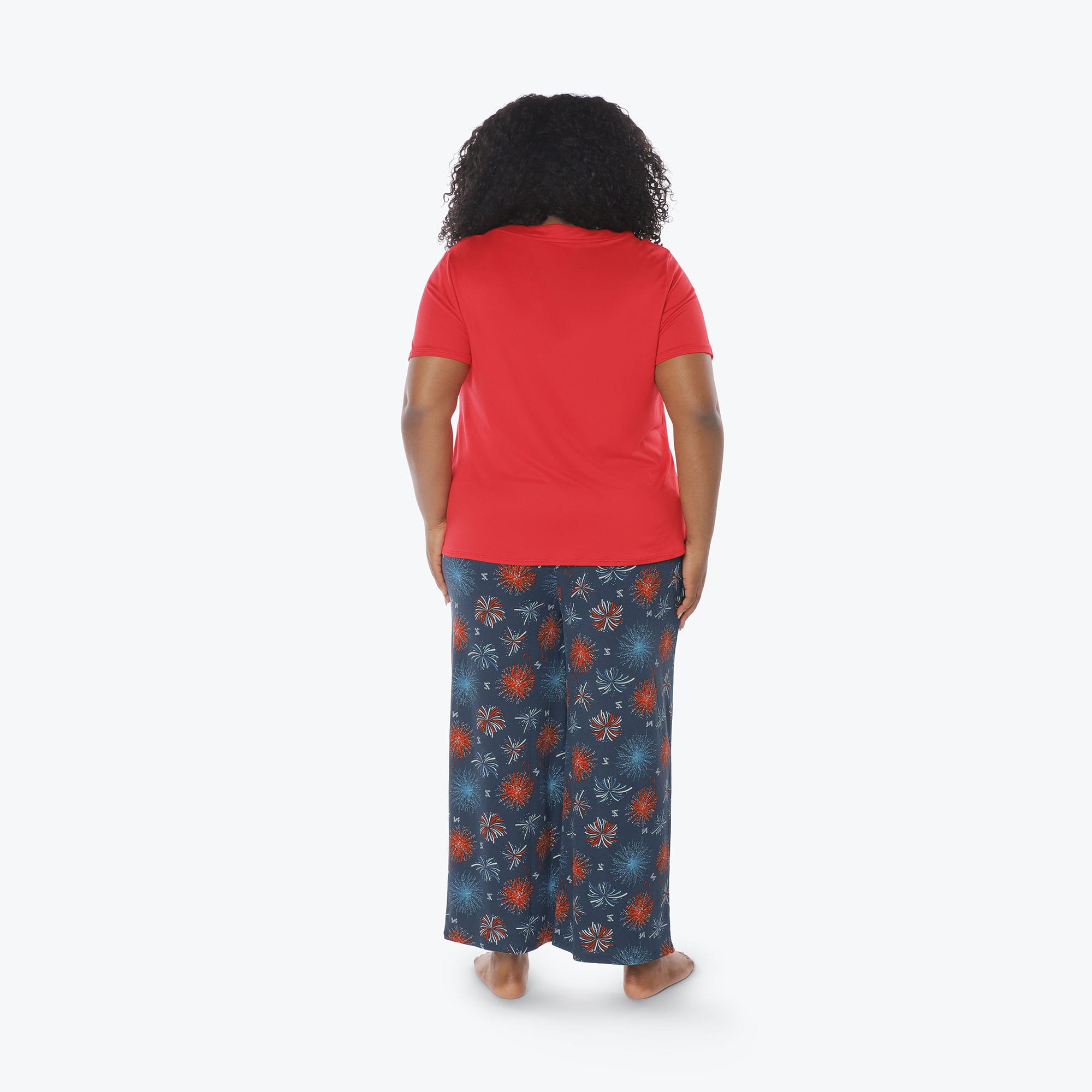 Boomerang Relaxed Tee & Cropped Pants&nbsp;Set - FIREWORK NAVY - Boomerang_Fireworks_Navy_XL_02