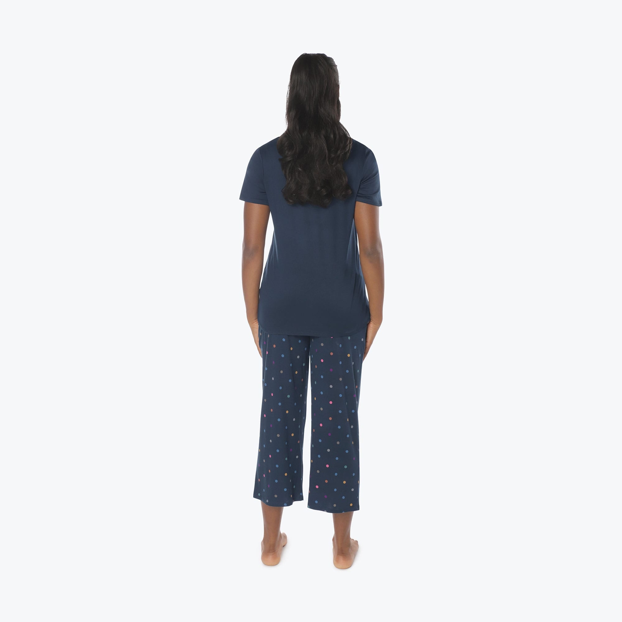 Boomerang Relaxed Tee & Cropped Pants&nbsp;Set - MULTI DOTS NAVY - Boomerang_Multi_Dot_S_02