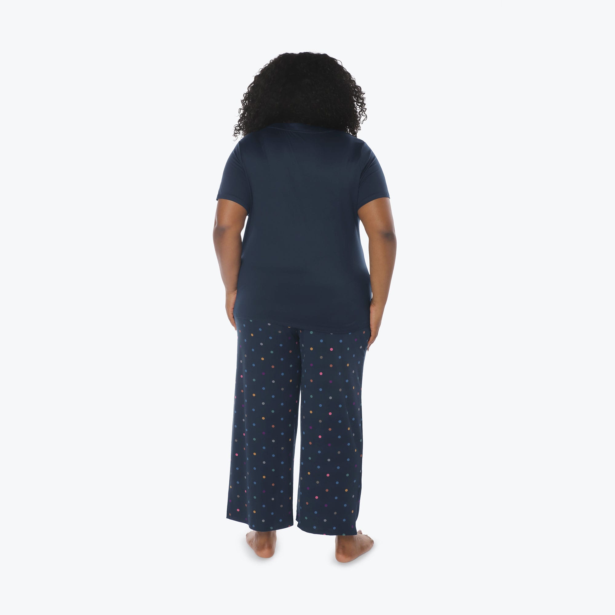 Boomerang Relaxed Tee & Cropped Pants&nbsp;Set - MULTI DOTS NAVY - Boomerang_Multi_Dot_XL_02
