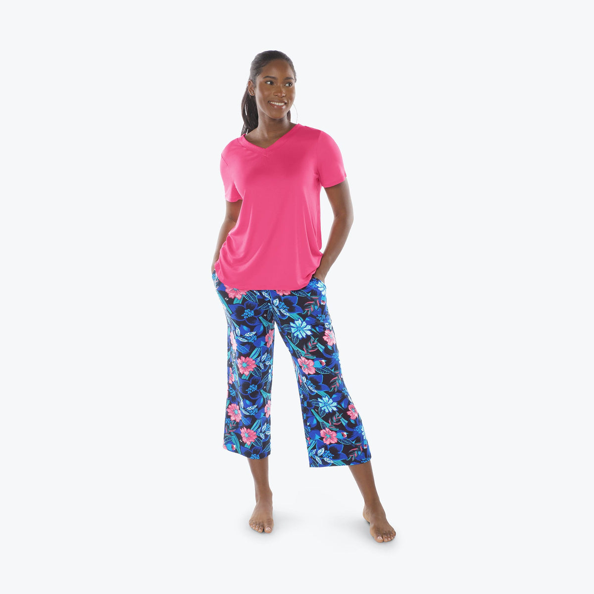 Boomerang Relaxed Tee &amp; Cropped Pants&amp;nbsp;Set