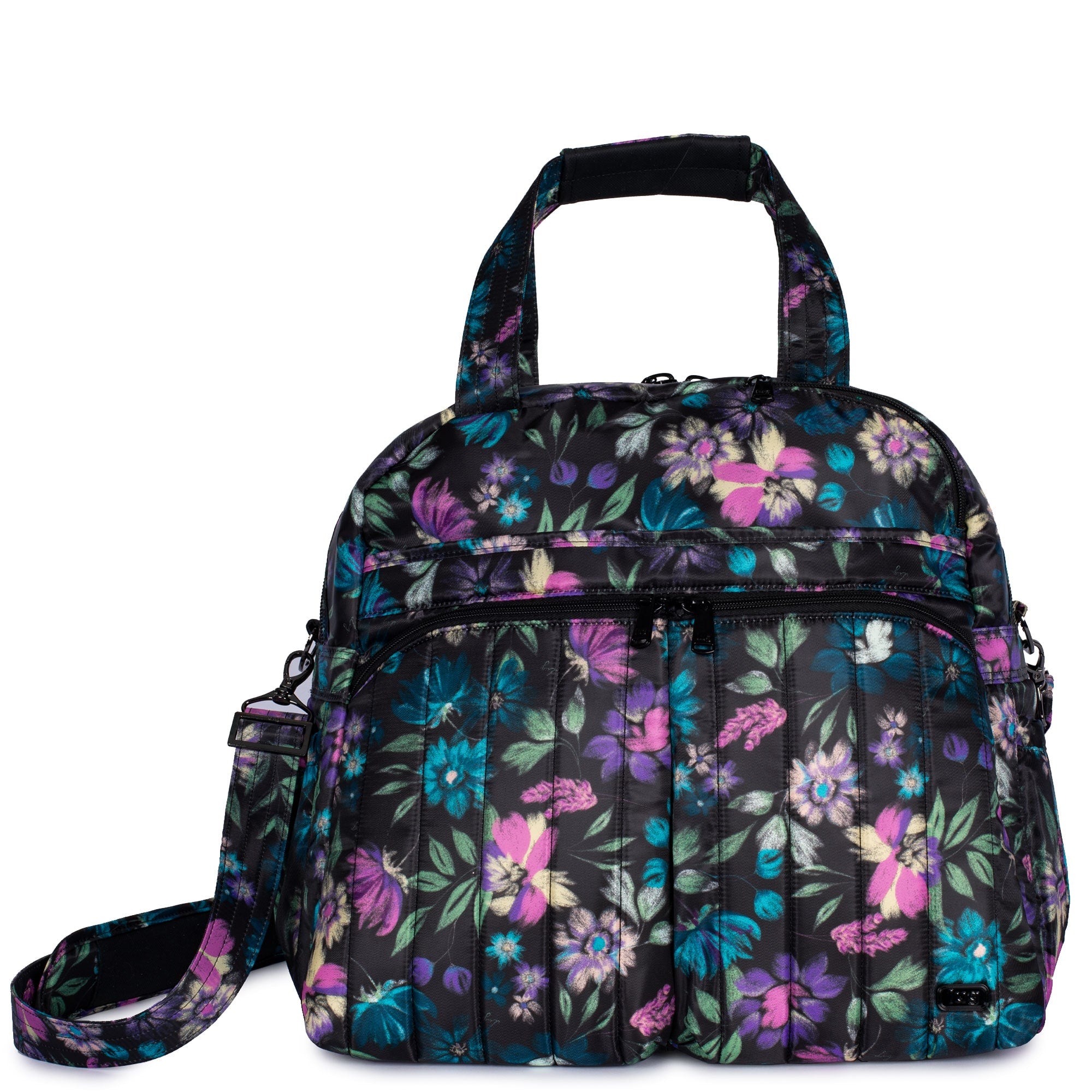 Boxer 2 Convertible Overnight Bag - ALOHA NAVY - Boxer2_BloomBlack_01
