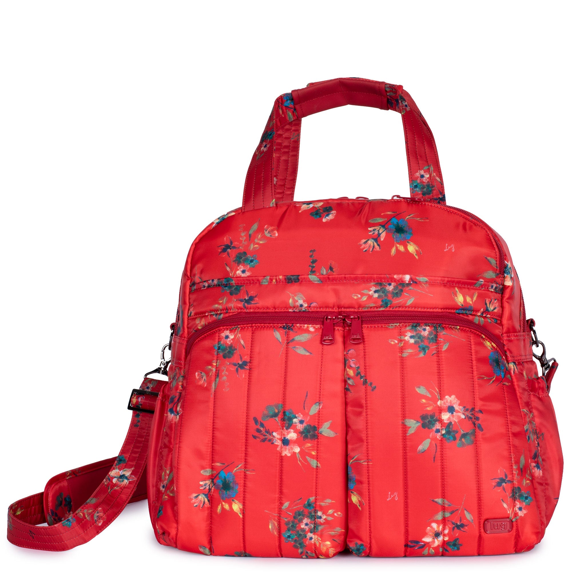 Boxer 2 Convertible Overnight Bag - ALOHA NAVY - Boxer2_BouquetRed_01
