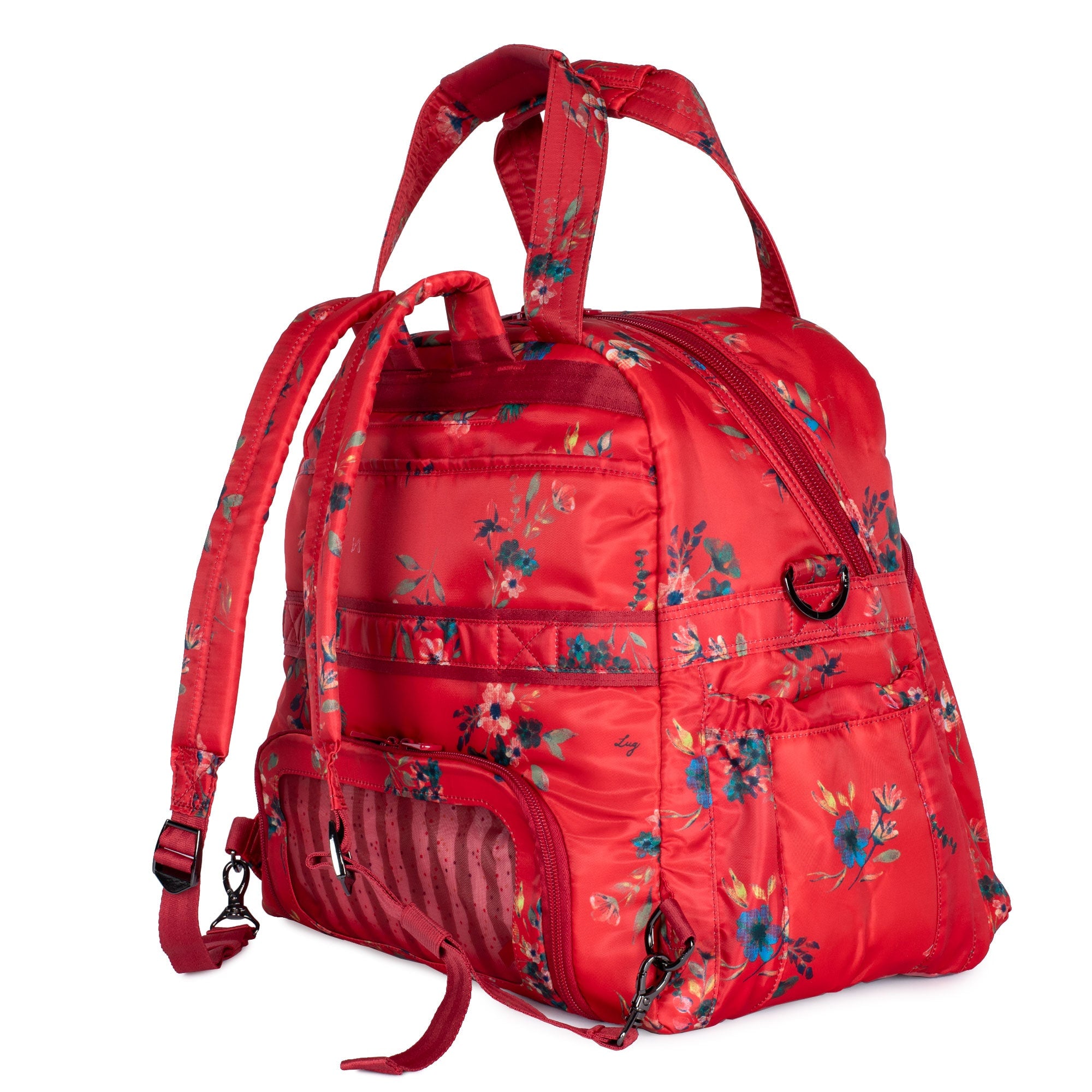 Boxer 2 Convertible Overnight Bag - ALOHA NAVY - Boxer2_BouquetRed_04