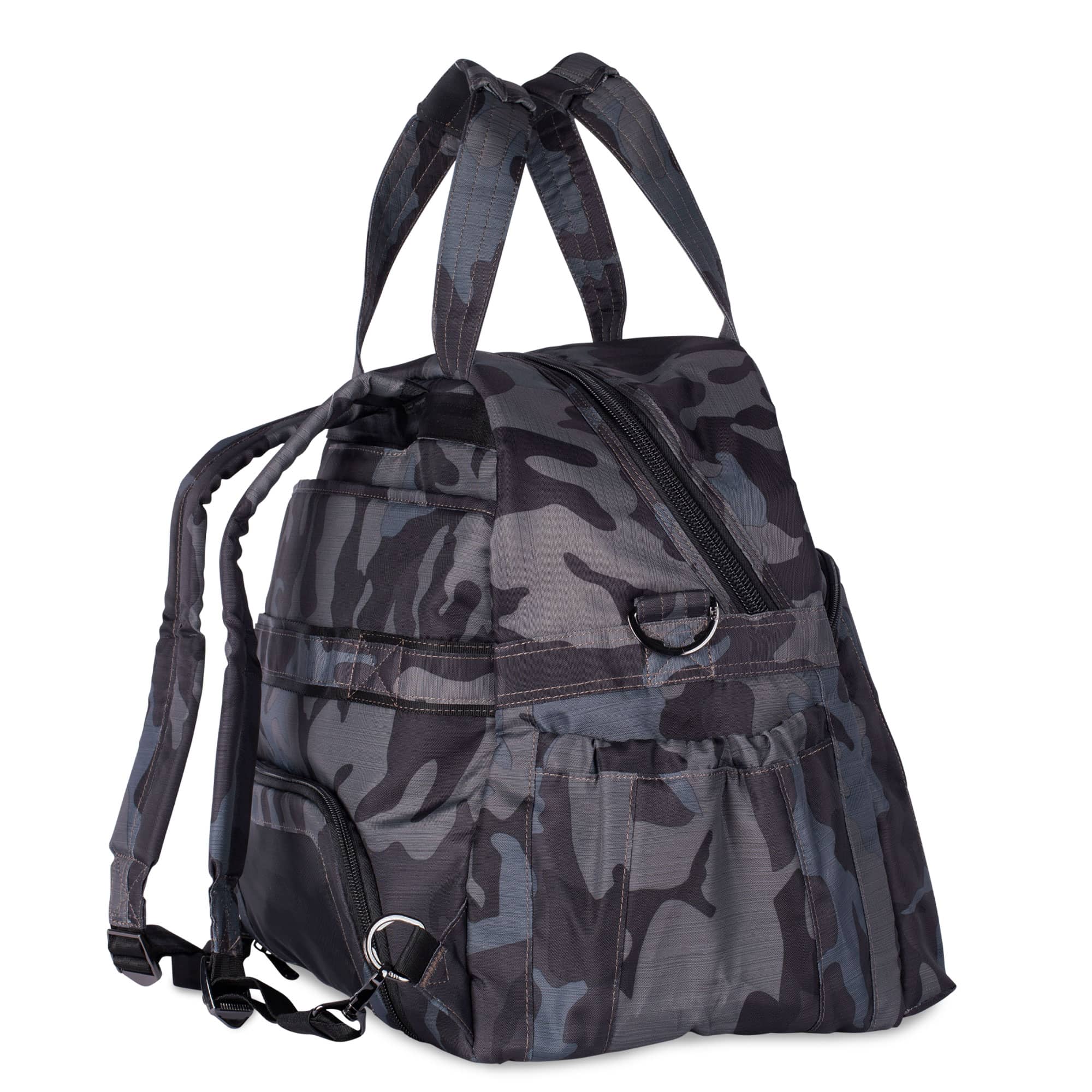 Boxer 2 Convertible Overnight Bag - BRUSHED CAMO BLACK - Boxer2_BrushedCamoBlack_03a