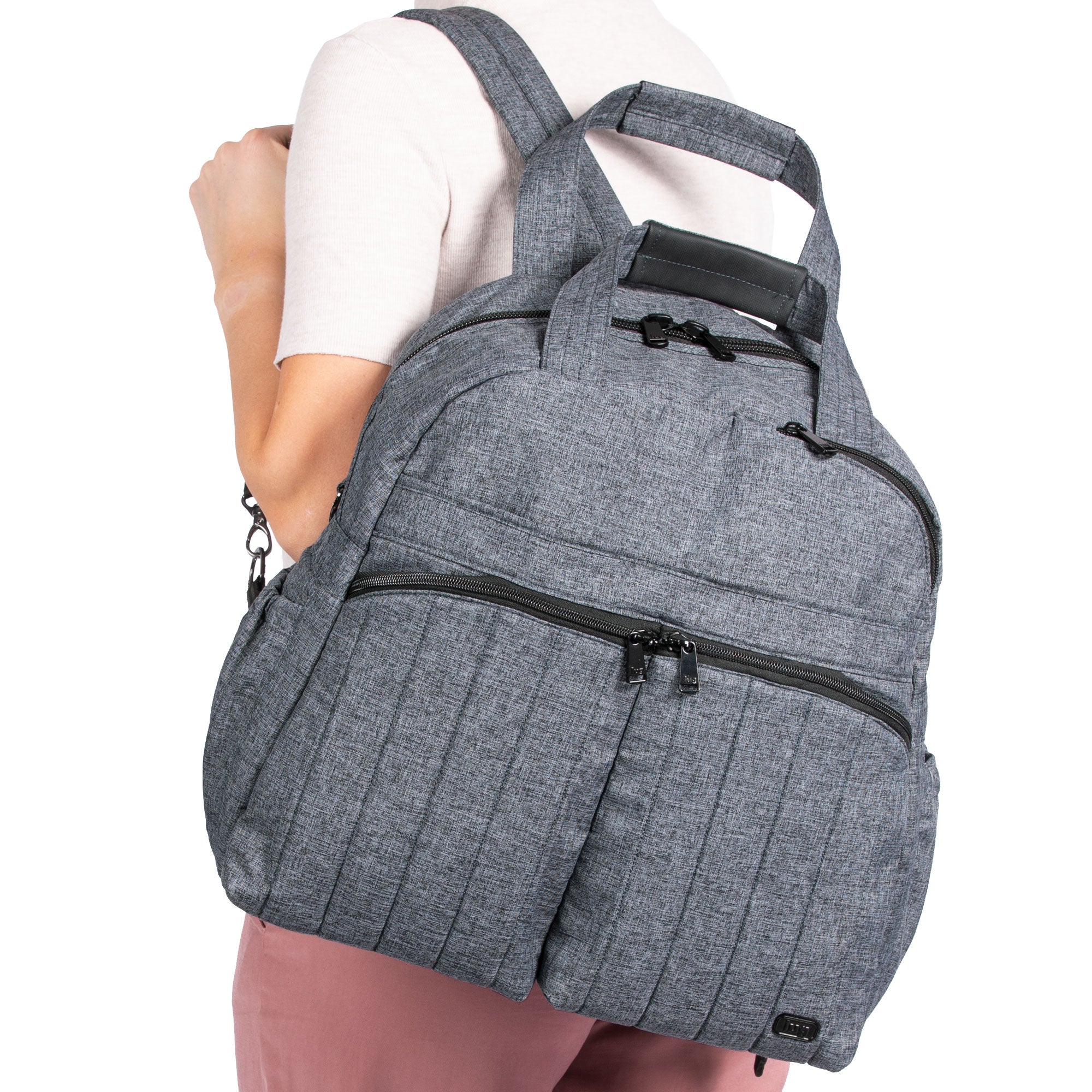 Boxer 2 Convertible Overnight Bag - - Boxer2_HeatherGrey_07