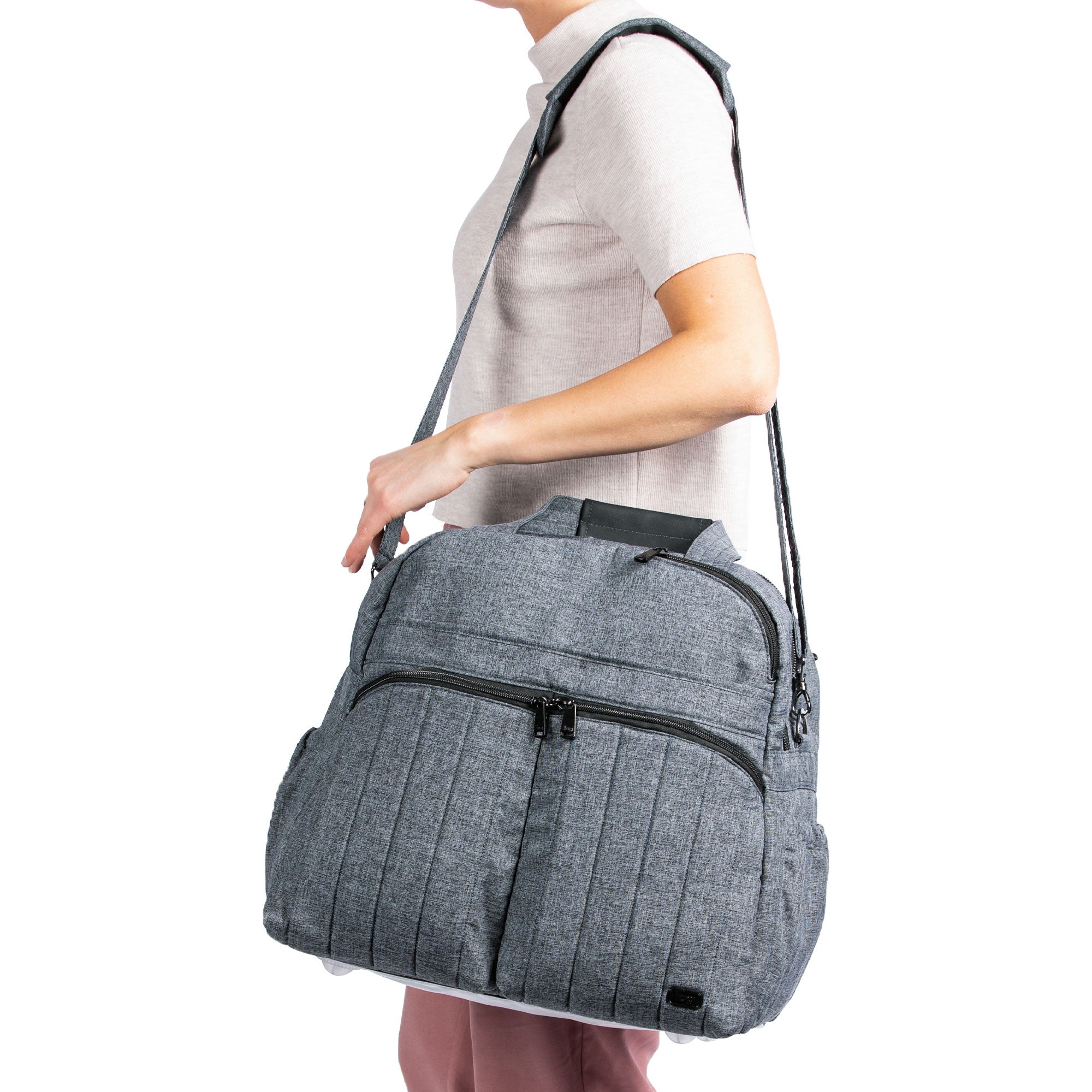 Boxer 2 Convertible Overnight Bag - - Boxer2_HeatherGrey_07b
