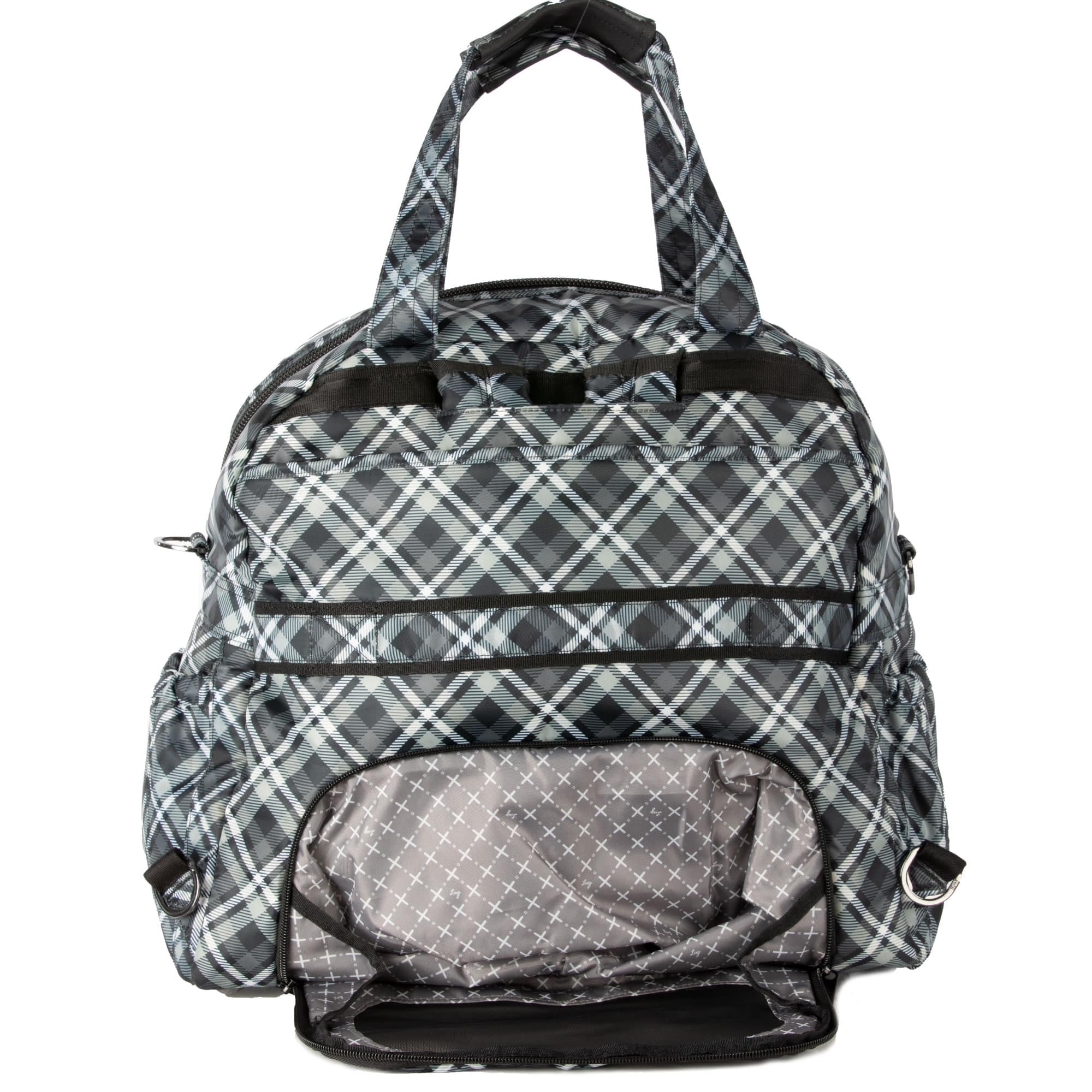Boxer 2 Convertible Overnight Bag - PLAID GREY - Boxer2_PlaidGrey_06_a