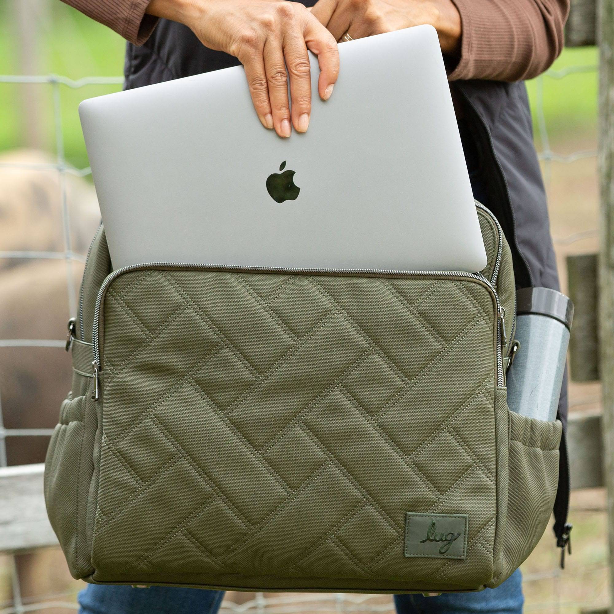 Boxer Matte Luxe VL Overnight Bag - OLIVE - BoxerMatteLuxeVL_Lifestyle_13