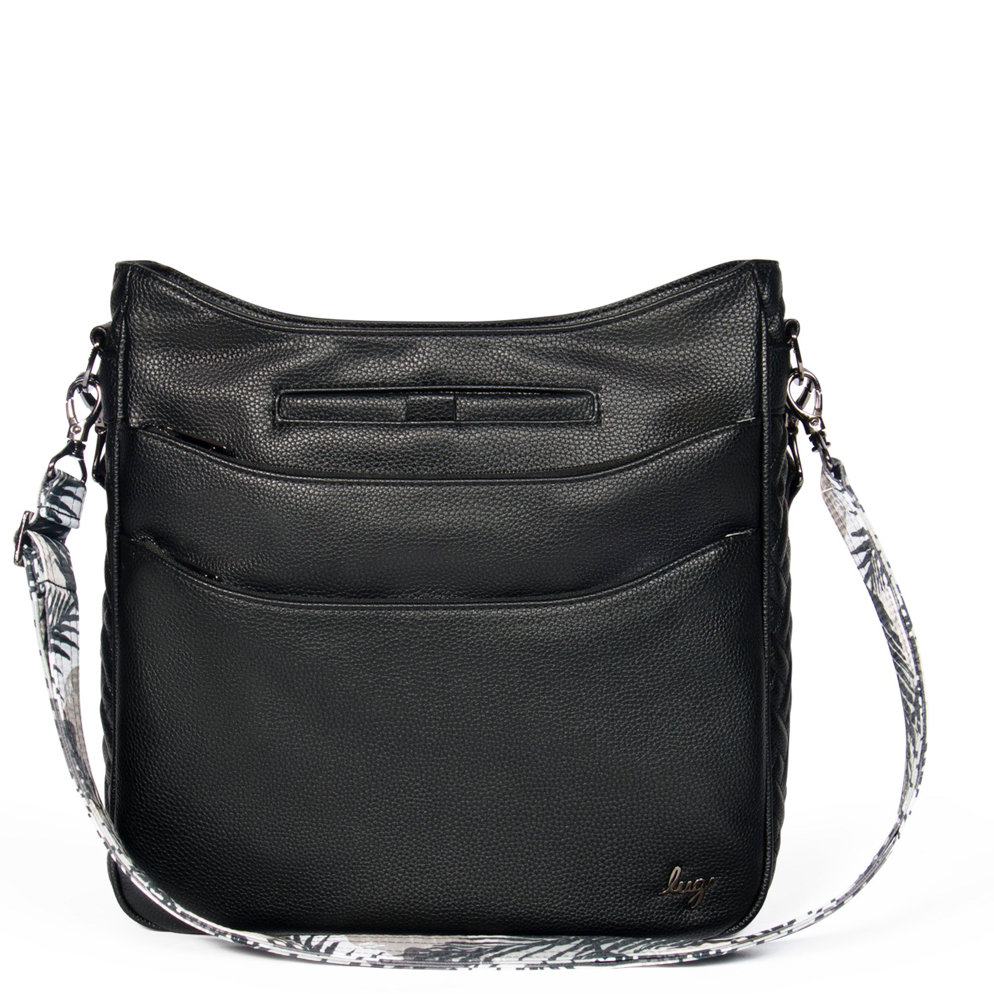 Cable Car Classic VL Crossbody Bag - BLACK ABSTRACT FERNS STRAP - CableCarVL_Black_01_1