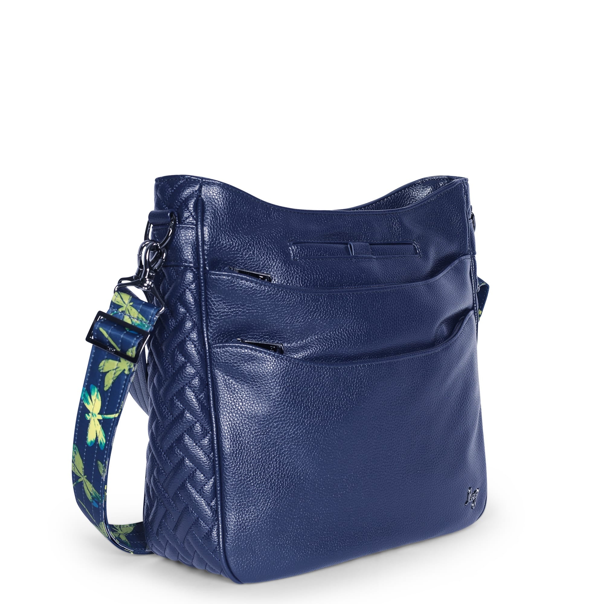 Cable Car Classic VL Crossbody Bag - NAVY DRAGONFLY NAVY STRAP - CableCarVL_NavyBlue_02