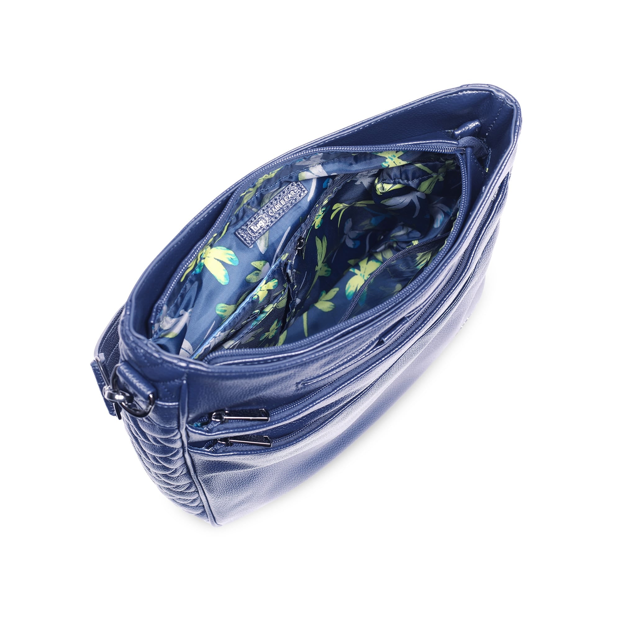 Cable Car Classic VL Crossbody Bag - NAVY DRAGONFLY NAVY STRAP - CableCarVL_NavyBlue_05