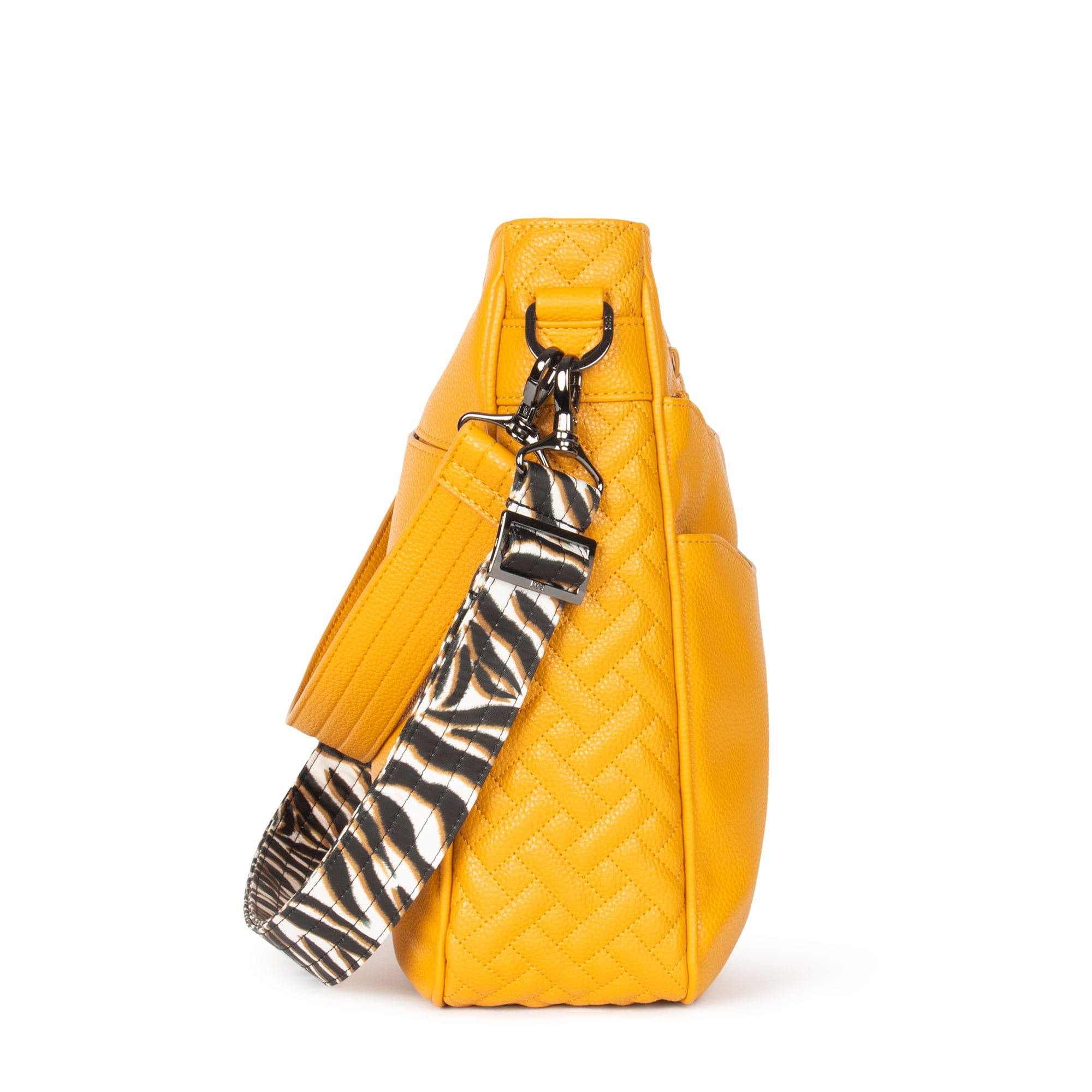 Cable Car Classic VL Crossbody Bag - AMBER YELLOW ZEBRA SAND STRAP - CablecarVL_AmberYellow_ZebraSandStrap__03