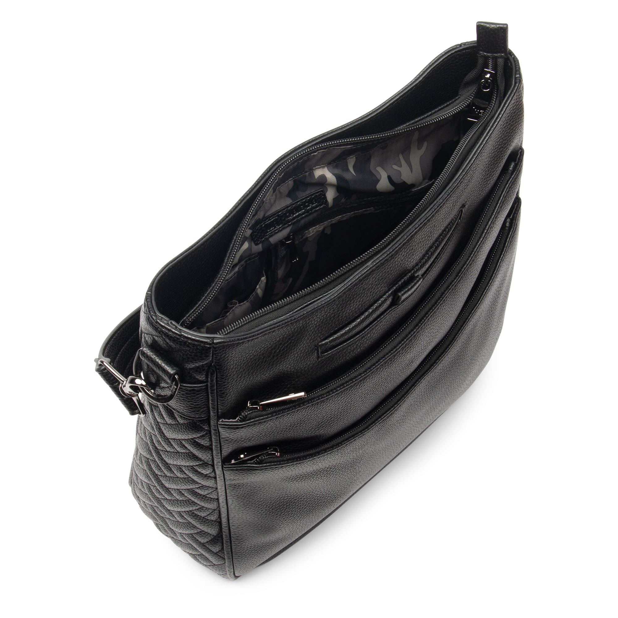 Cable Car Classic VL Crossbody Bag - BLACK CAMO MIDNIGHT STRAP - CablecarVL_Black_CamoMidnightStrap__05