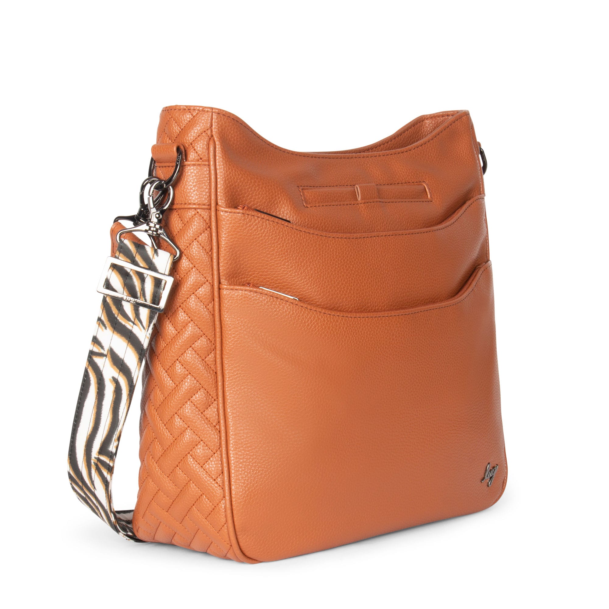 Cable Car Classic VL Crossbody Bag - COPPER BROWN ZEBRA SAND STRAP - CablecarVL_CopperBrown_ZebraSandStrap__02