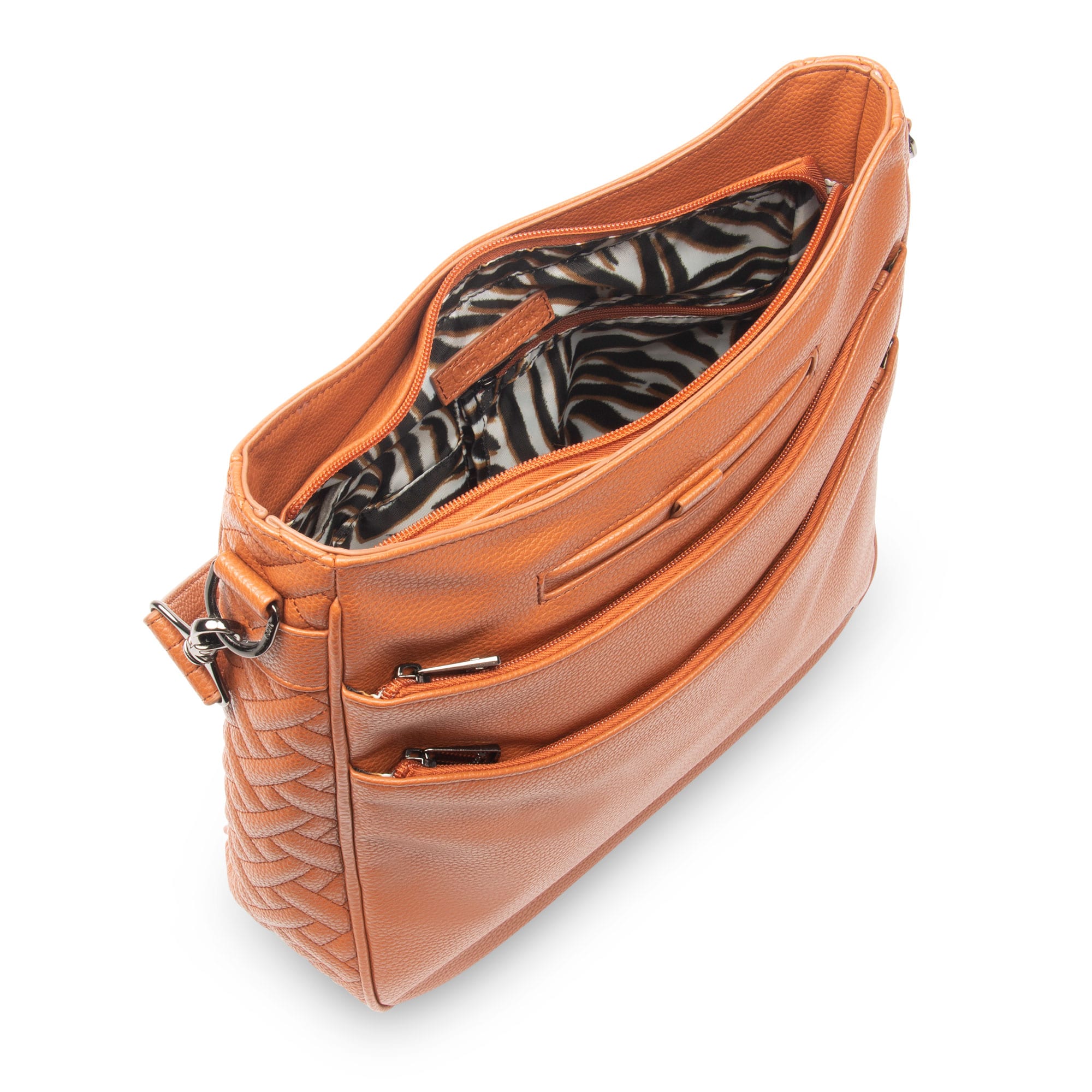 Cable Car Classic VL Crossbody Bag - COPPER BROWN ZEBRA SAND STRAP - CablecarVL_CopperBrown_ZebraSandStrap__05