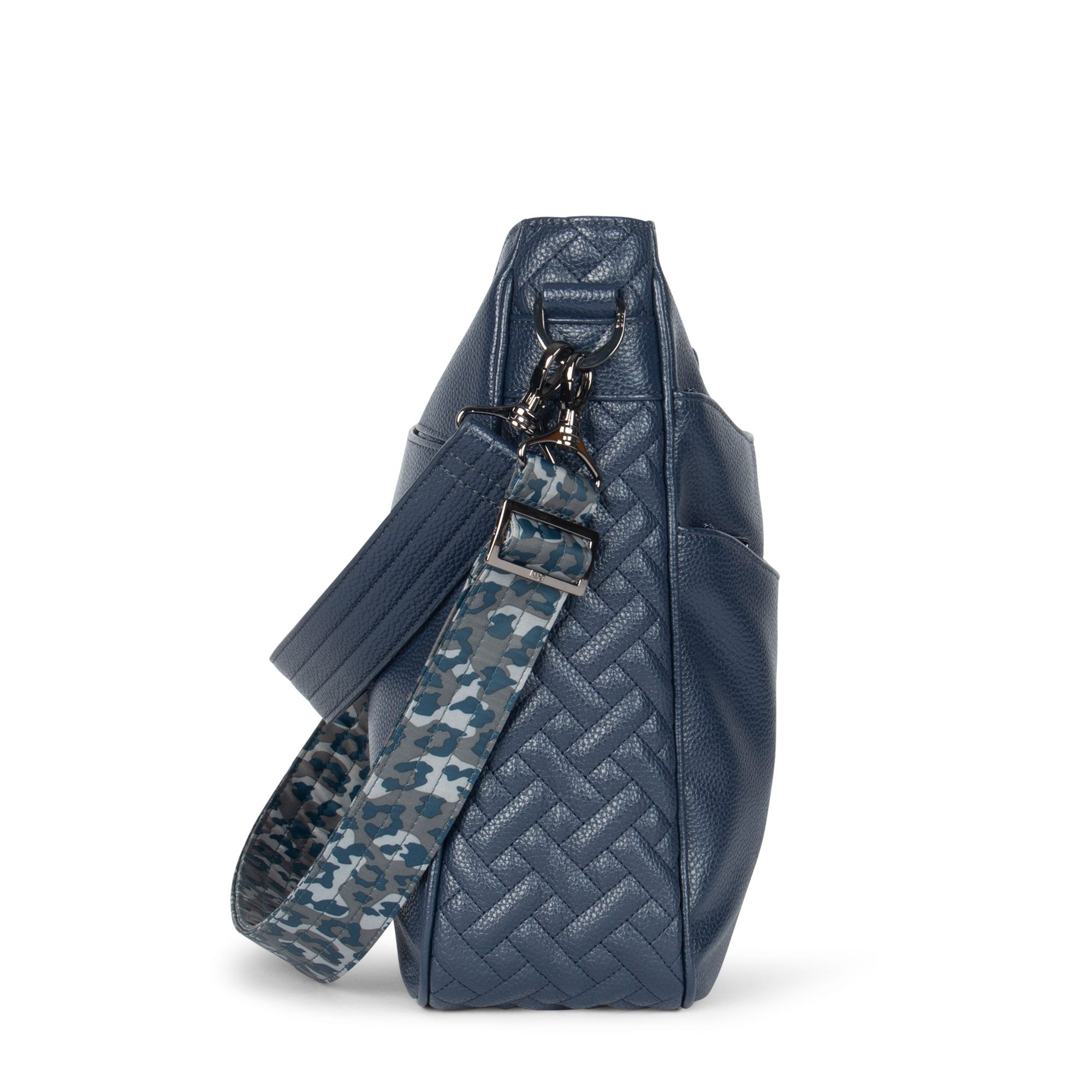 Cable Car Classic VL Crossbody Bag - NAVY BLUE LEOPARD NAVY STRAP - CablecarVL_NavyBlue_LeopardNavyStrap__03