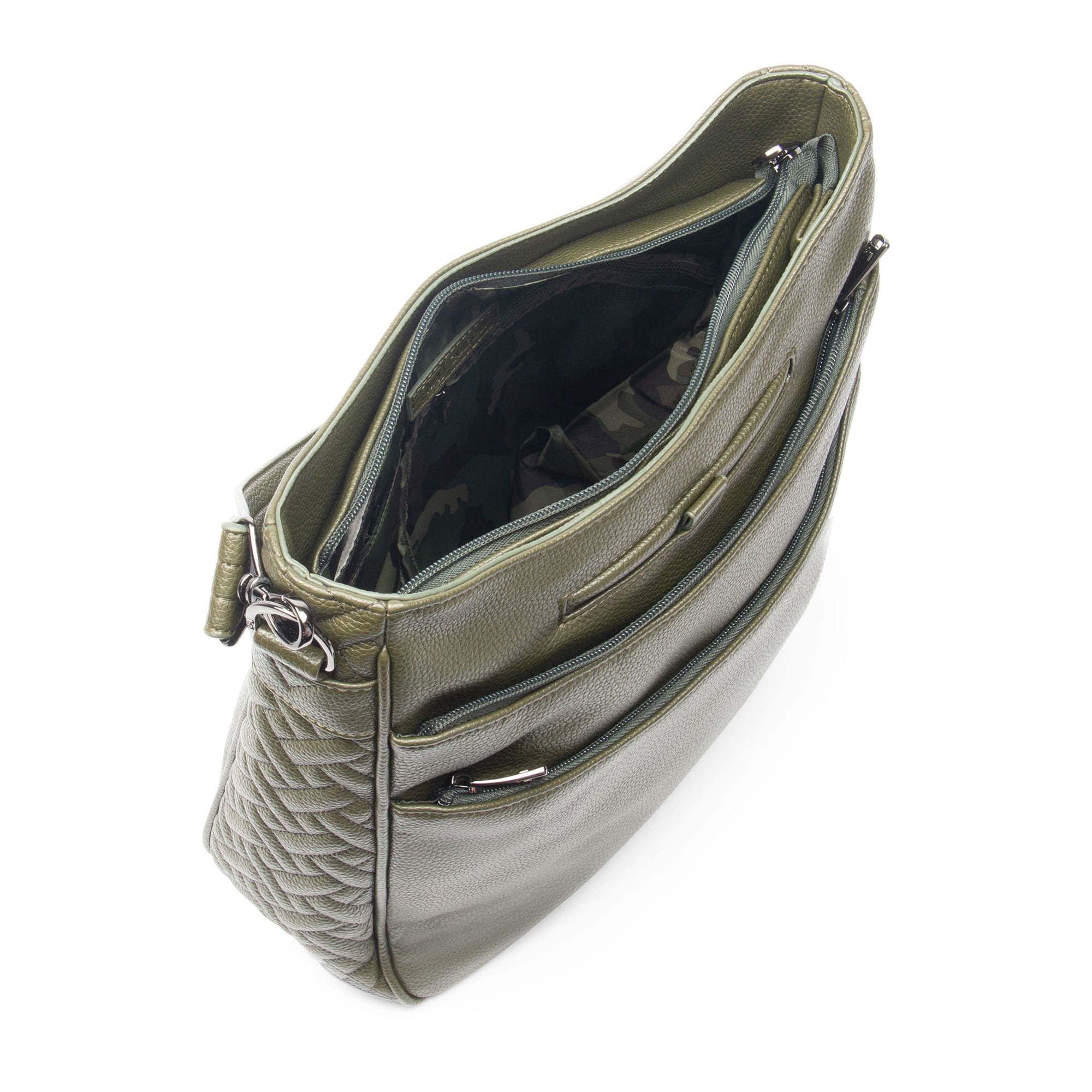 Cable Car Classic VL Crossbody Bag - OLIVE GREEN CAMO GREEN STRAP - Cablecar_OliveGreen_CamoGreenStrap__05