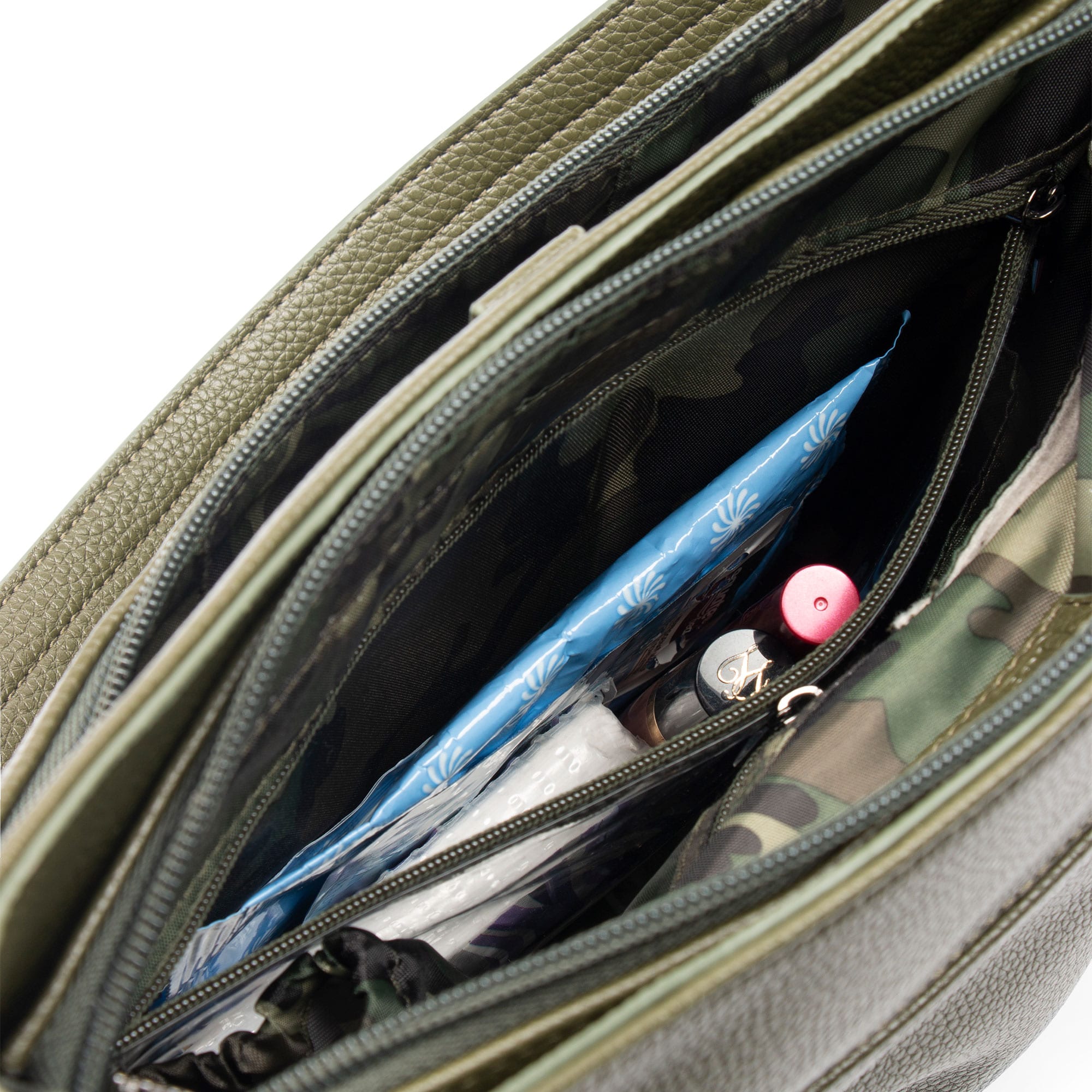 Cable Car Classic VL Crossbody Bag - OLIVE GREEN CAMO GREEN STRAP - Cablecar_OliveGreen_CamoGreenStrap__06