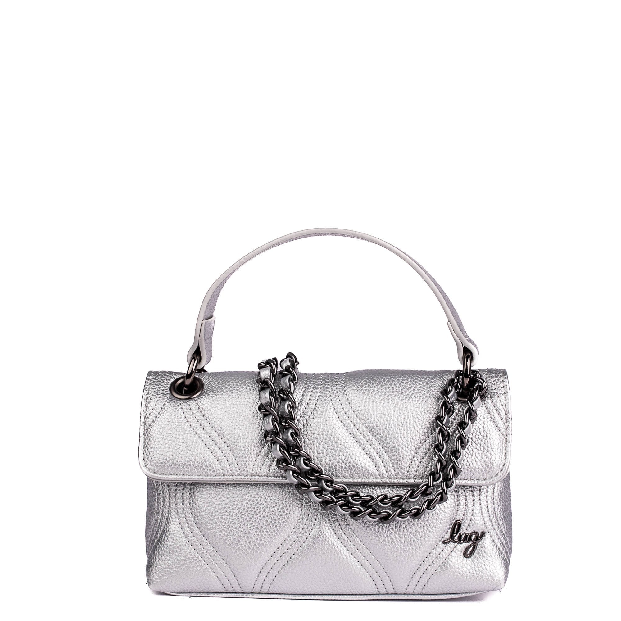 Cadence Mini Classic VL Crossbody Bag - SILVER - CadenceVL_Silver_01