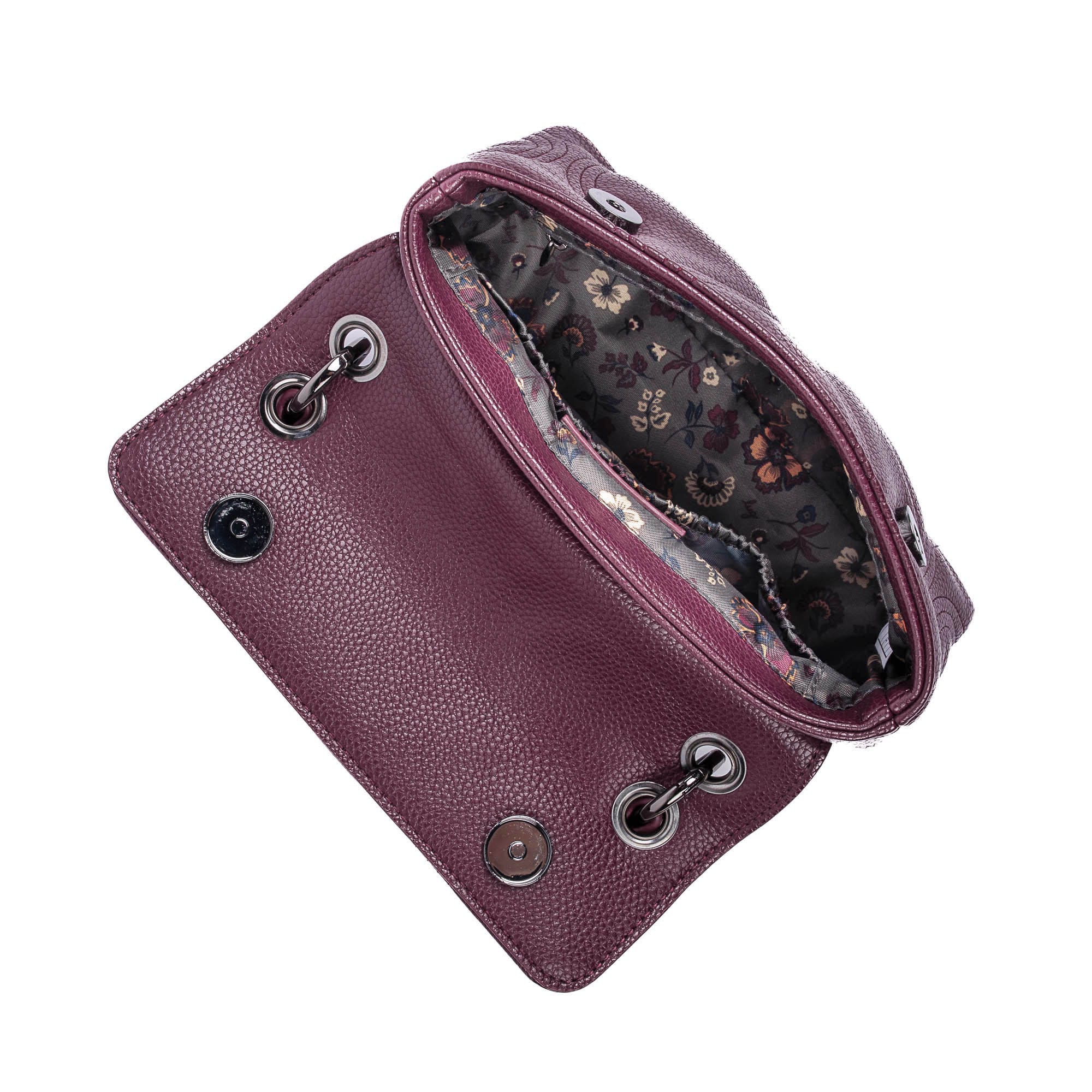 Cadence Mini Classic VL Crossbody Bag - WINE - CadenceVL_Wine_05
