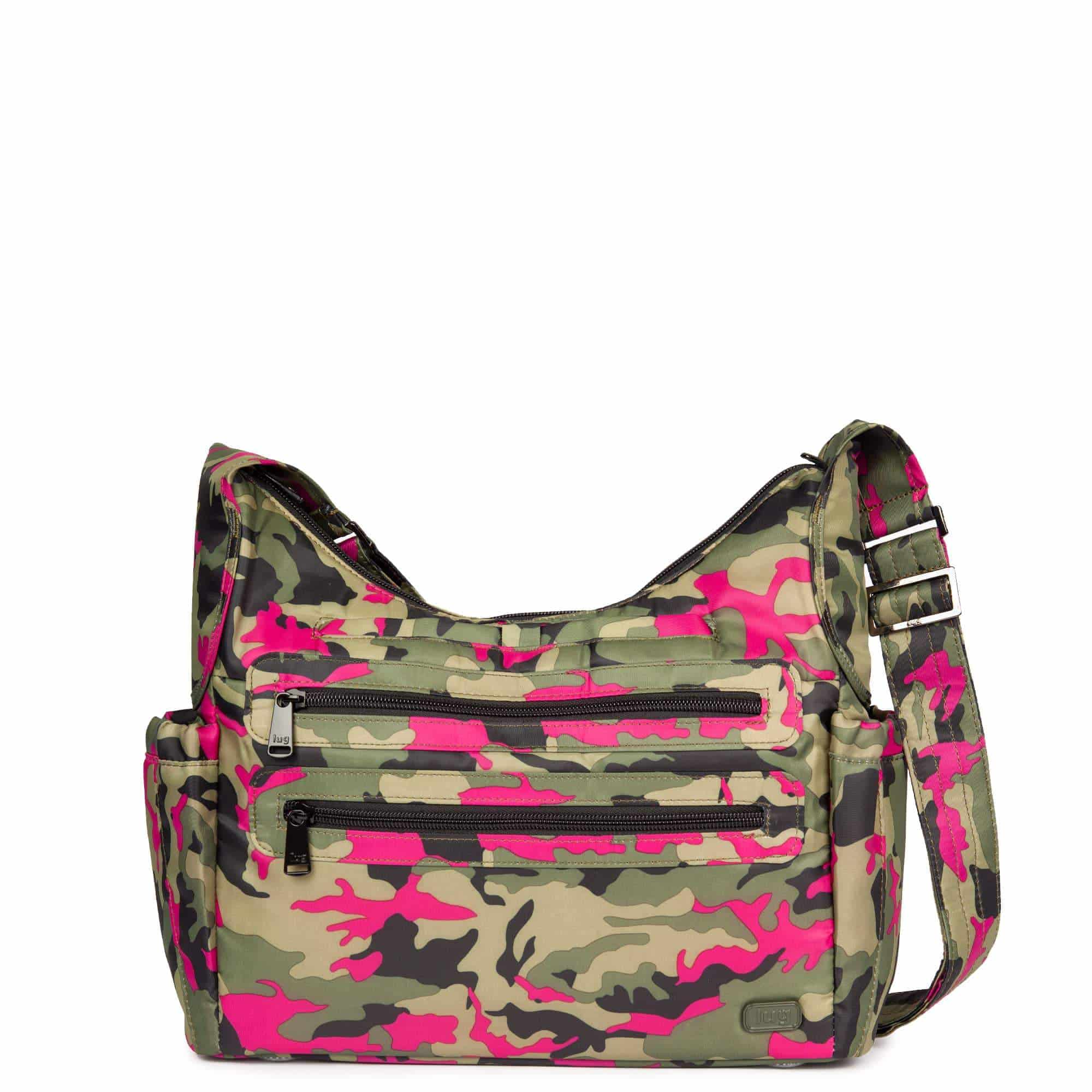 Camper 3 Shoulder Bag - SHIMMER WINE - Camper3_CamoOrchid_01