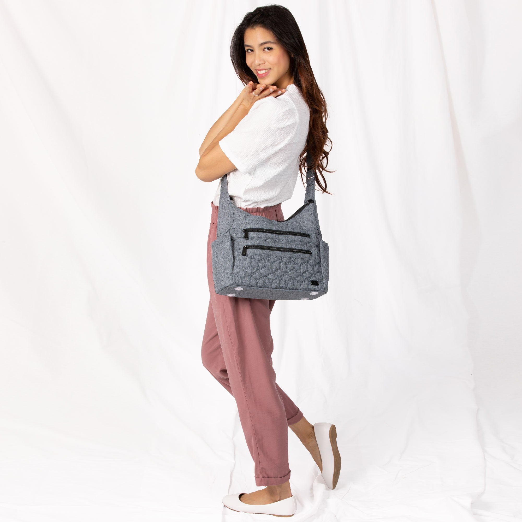 Camper 3 Shoulder Bag - - Camper3_HeatherGrey_07b