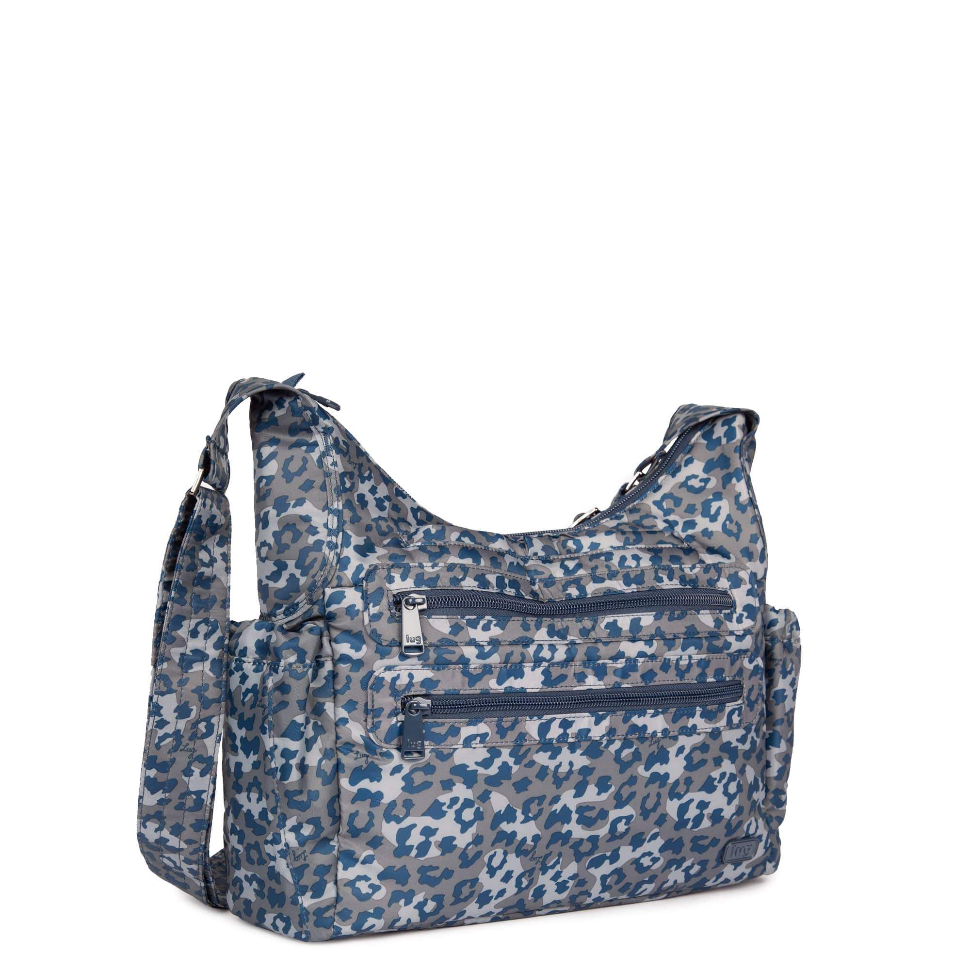 Camper 3 Shoulder Bag - SHIMMER WINE - Camper3_LeopardNavy_02