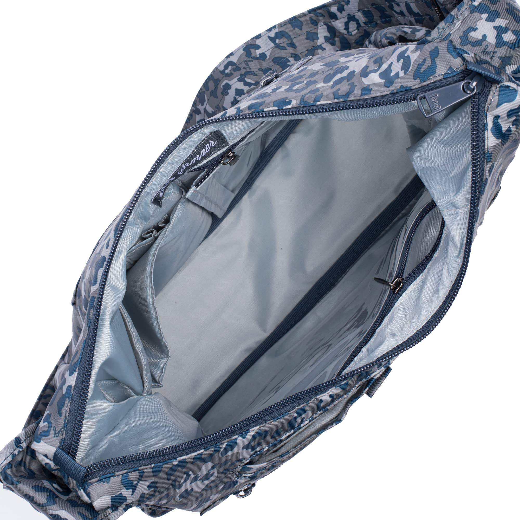 Camper 3 Shoulder Bag - SHIMMER WINE - Camper3_LeopardNavy_05