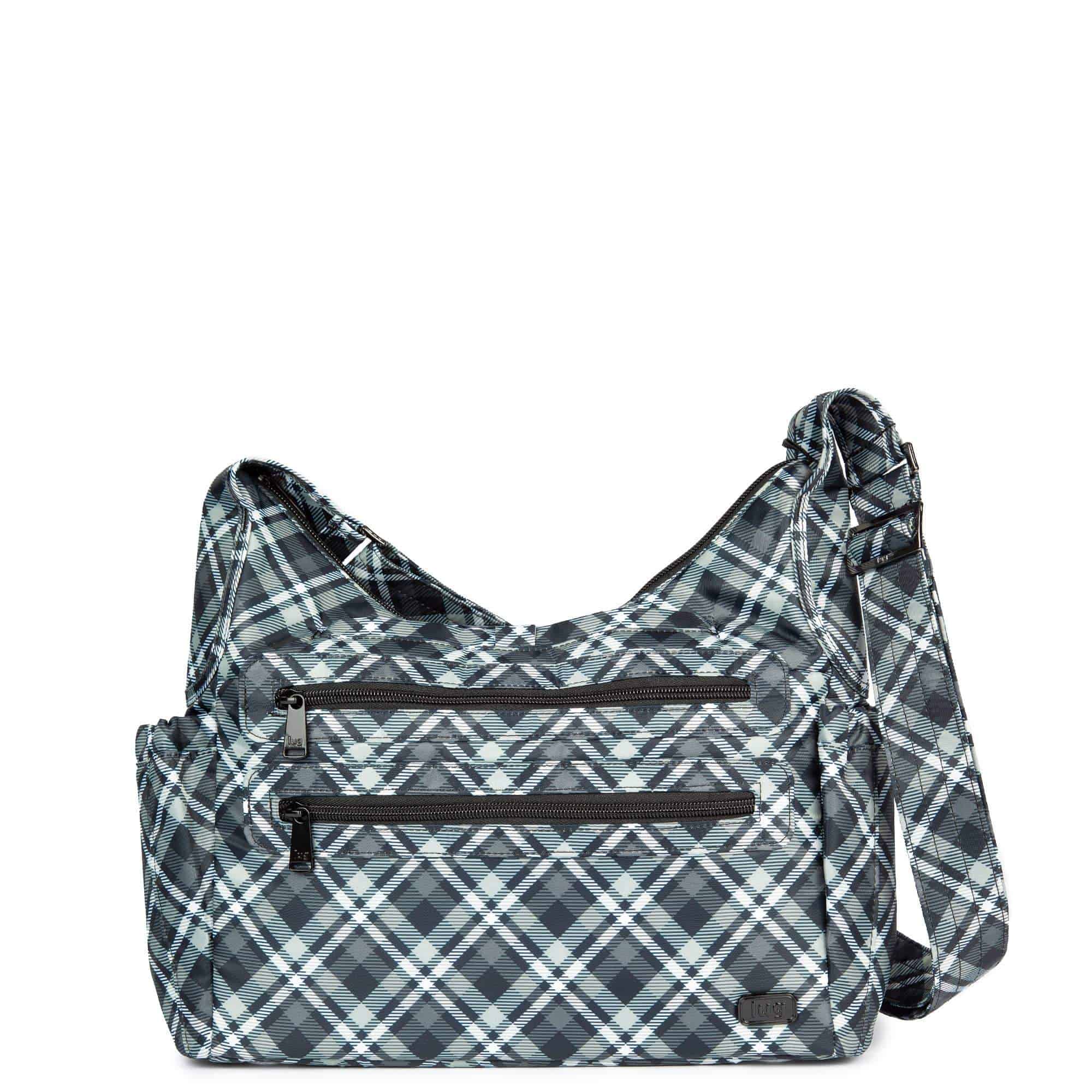 Camper 3 Shoulder Bag - HEATHER GREY - Camper3_PlaidGrey_01