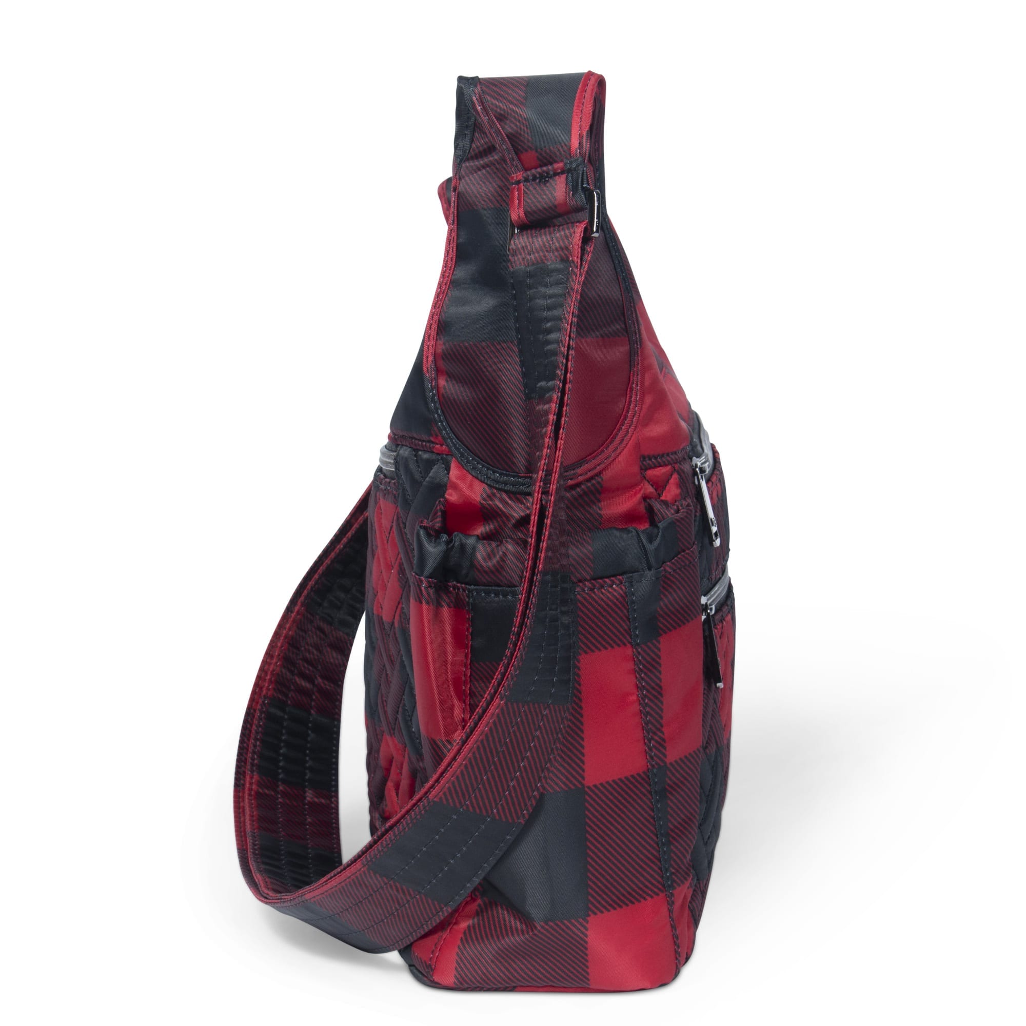 Camper SE Crossbody Bag - BUFFALO CHECK RED - CamperSE_BuffaloCheckRed_03