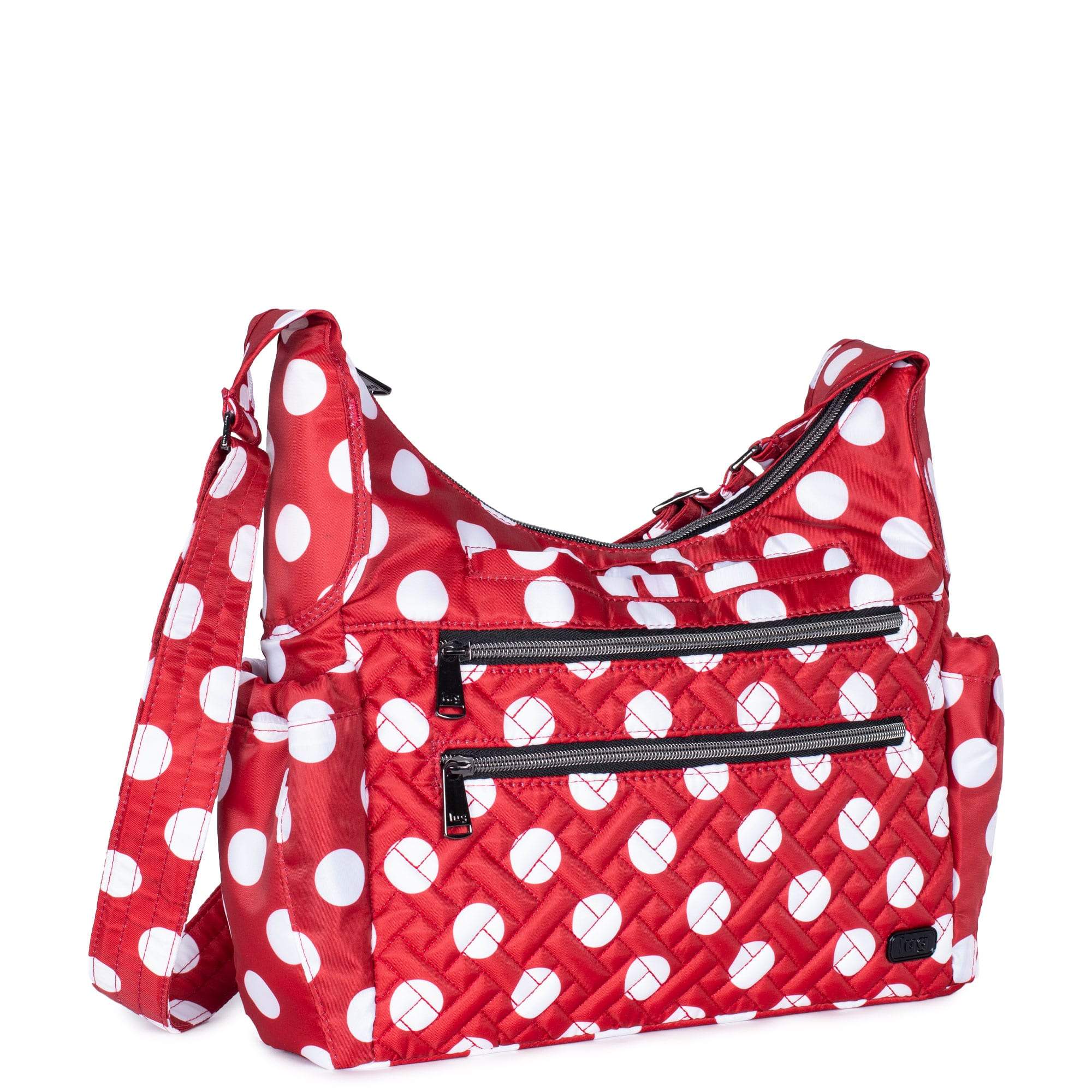 Camper SE Crossbody Bag - CRIMSON LARGE DOT - CamperSE_CrimsonLgDot_02