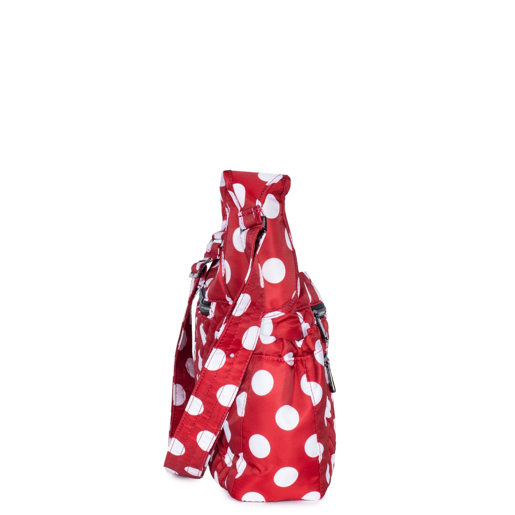 Camper SE Crossbody Bag - CRIMSON LARGE DOT - CamperSE_CrimsonLgDot_03