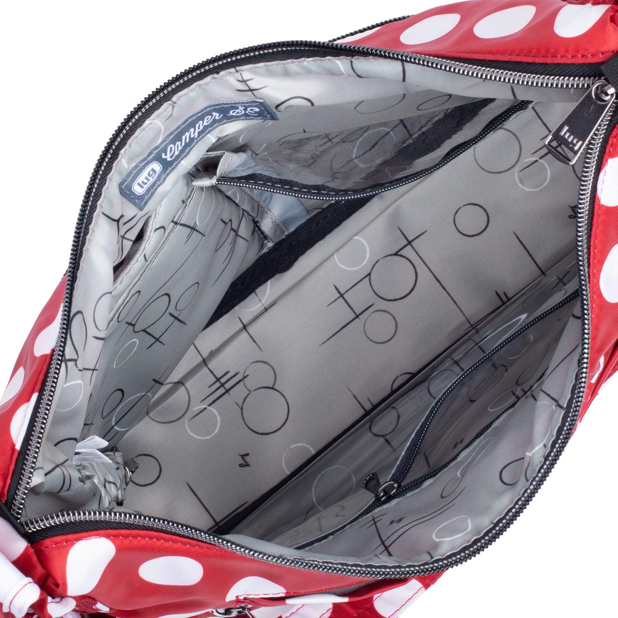 Camper SE Crossbody Bag - CRIMSON LARGE DOT - CamperSE_CrimsonLgDot_05