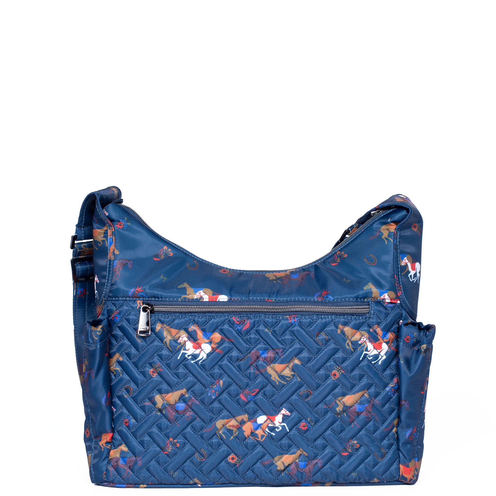 Camper SE Crossbody Bag - HORSES NAVY - CamperSE_HorsesNavy_04