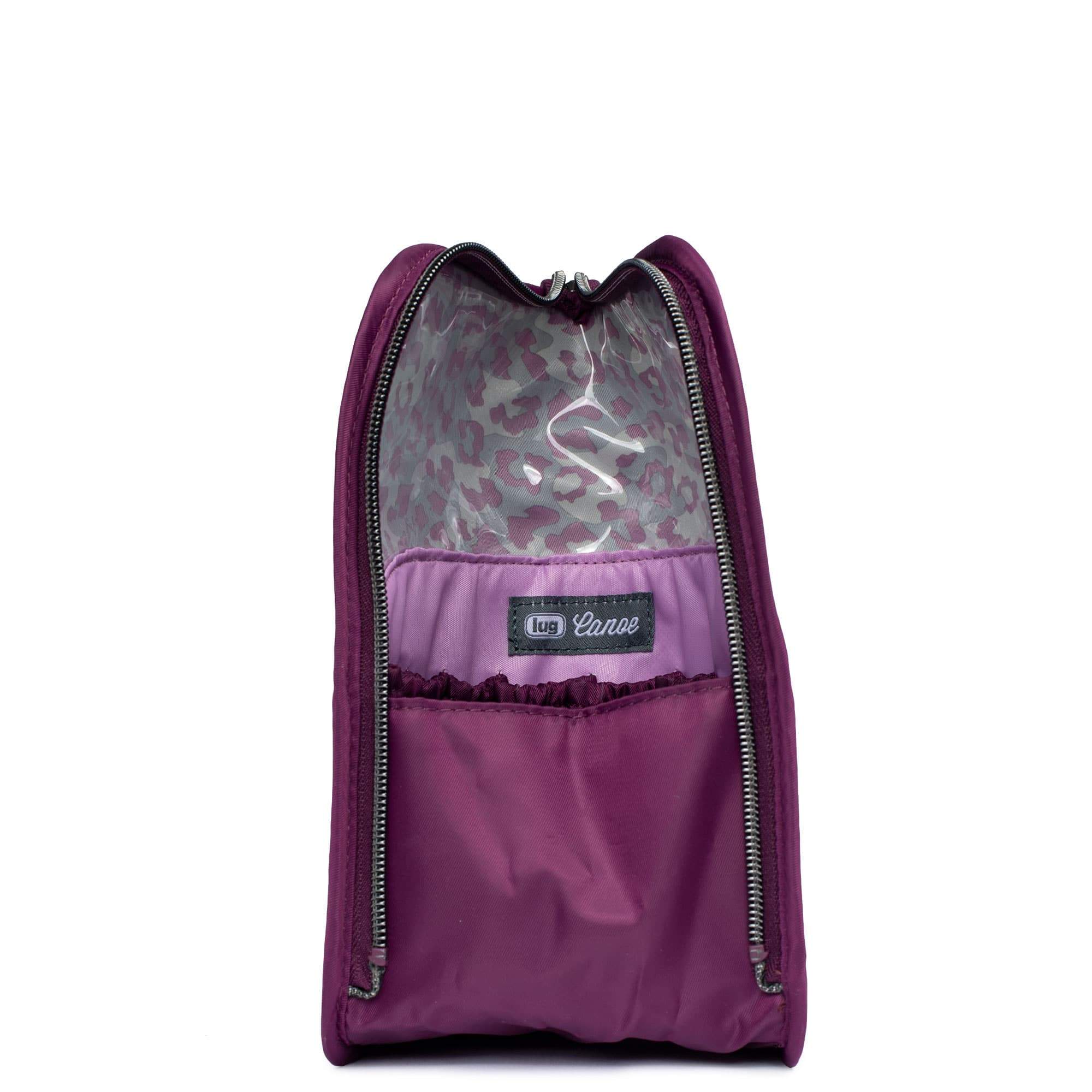 Canoe Cosmetic Brush Holder - LEOPARD BERRY - Canoe_LeopardBerry_05